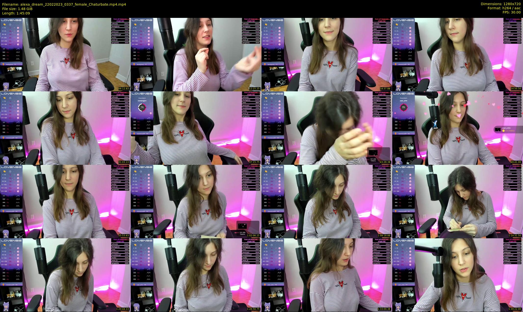 alexa_dream — 106 minute Chaturbate female cam show recording, 720p, Feb 22, 2023