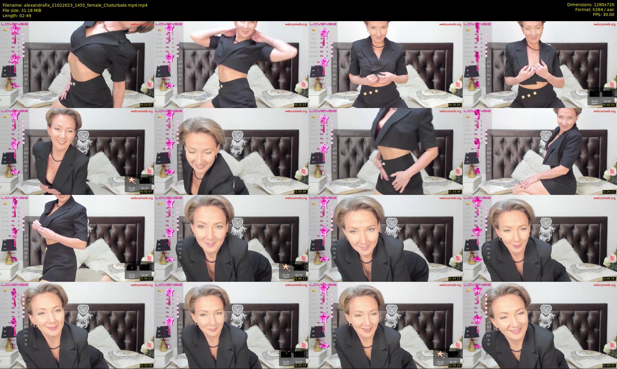 alexandrafix — 3 minute Chaturbate female cam show recording, 720p, Feb 21, 2023