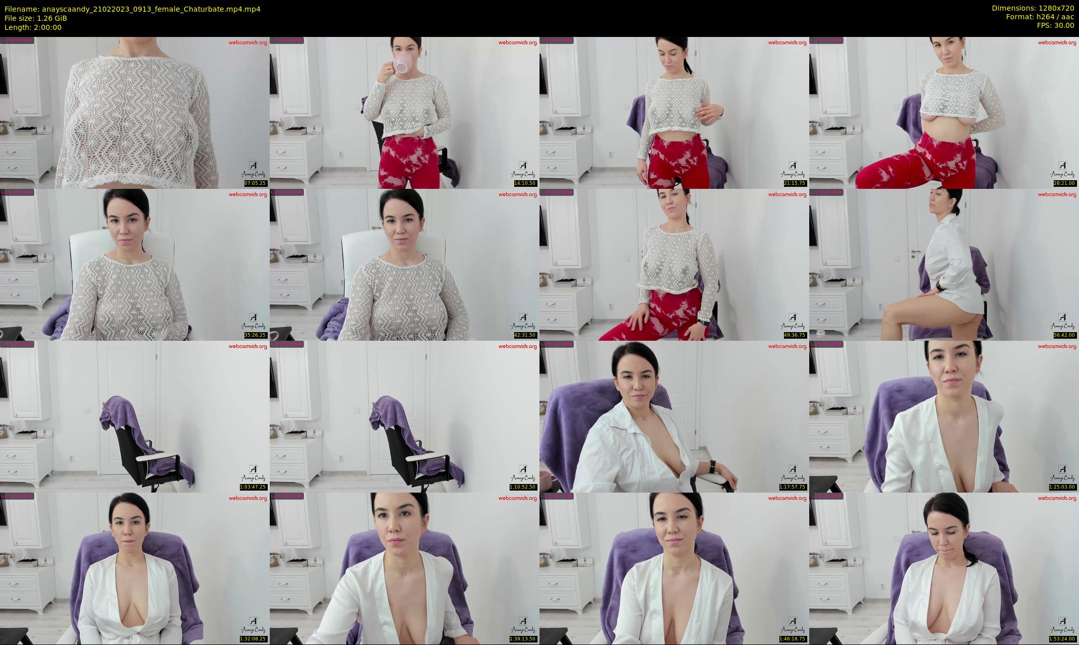anayscaandy — 120 minute Chaturbate female cam show recording, 720p, Feb 21, 2023