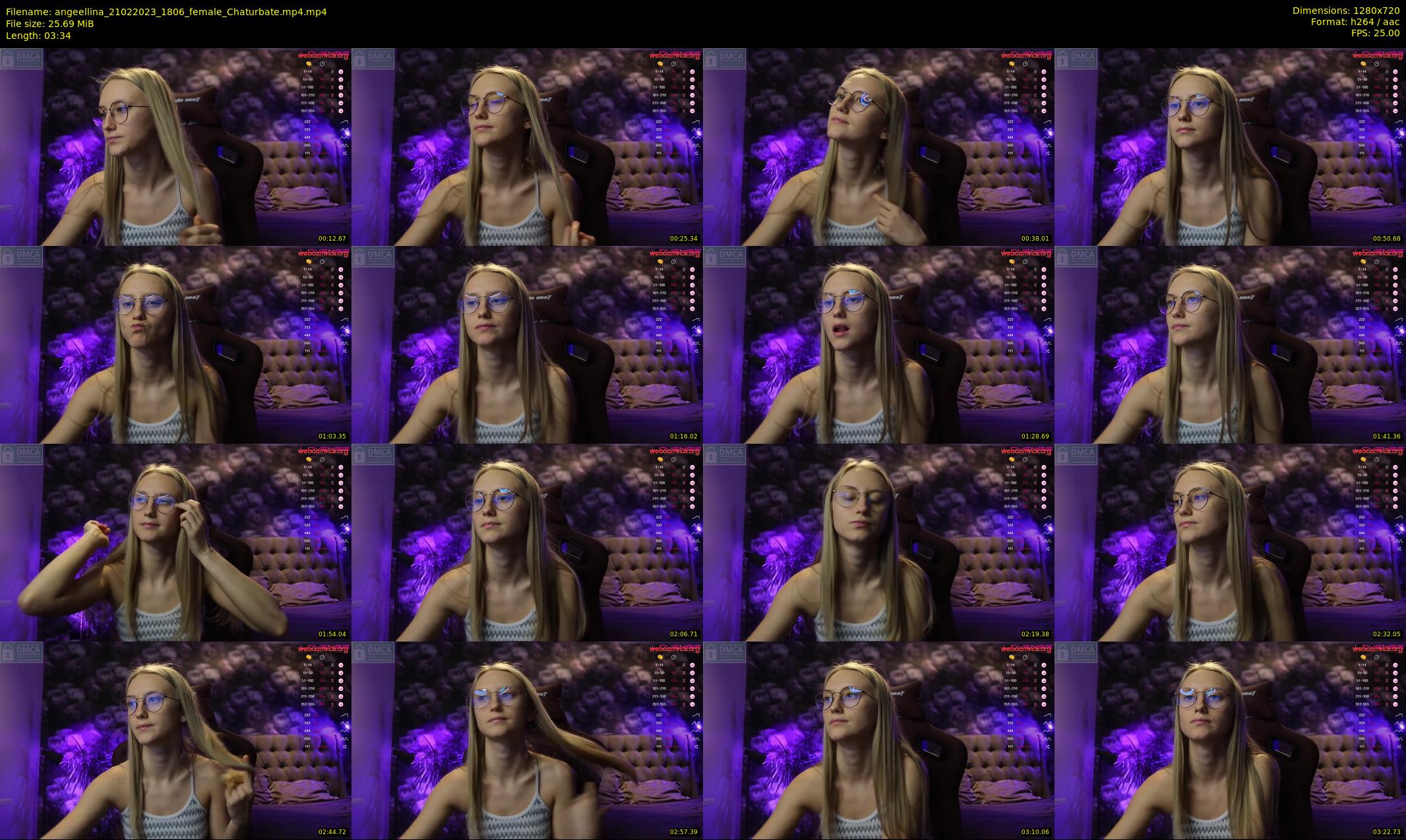 angeellina — 4 minute Chaturbate female cam show recording, 720p, Feb 21, 2023