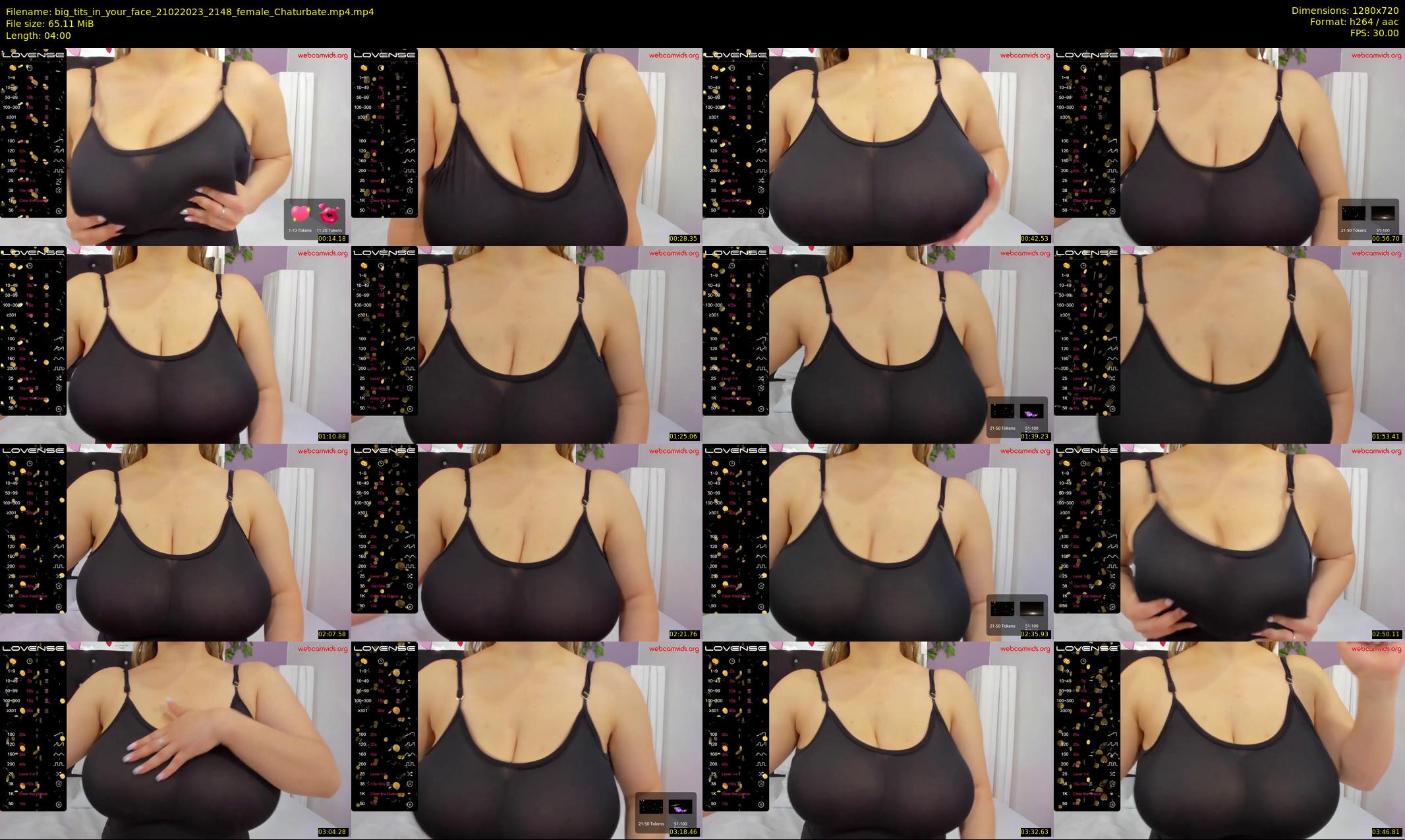 big_tits_in_your_face — 4 minute Chaturbate female cam show recording, 720p, Feb 21, 2023