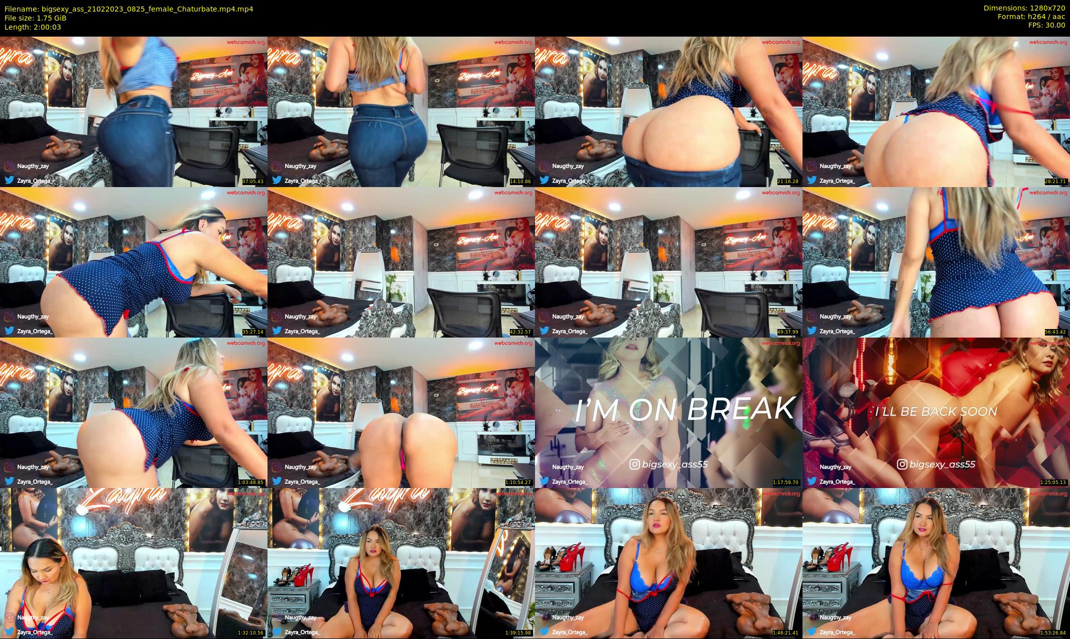 bigsexy_ass — 121 minute Chaturbate female cam show recording, 720p, Feb 21, 2023
