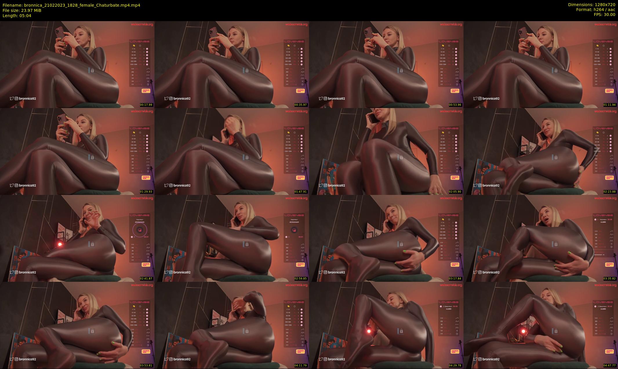 bronnica — 6 minute Chaturbate female cam show recording, 720p, Feb 21, 2023