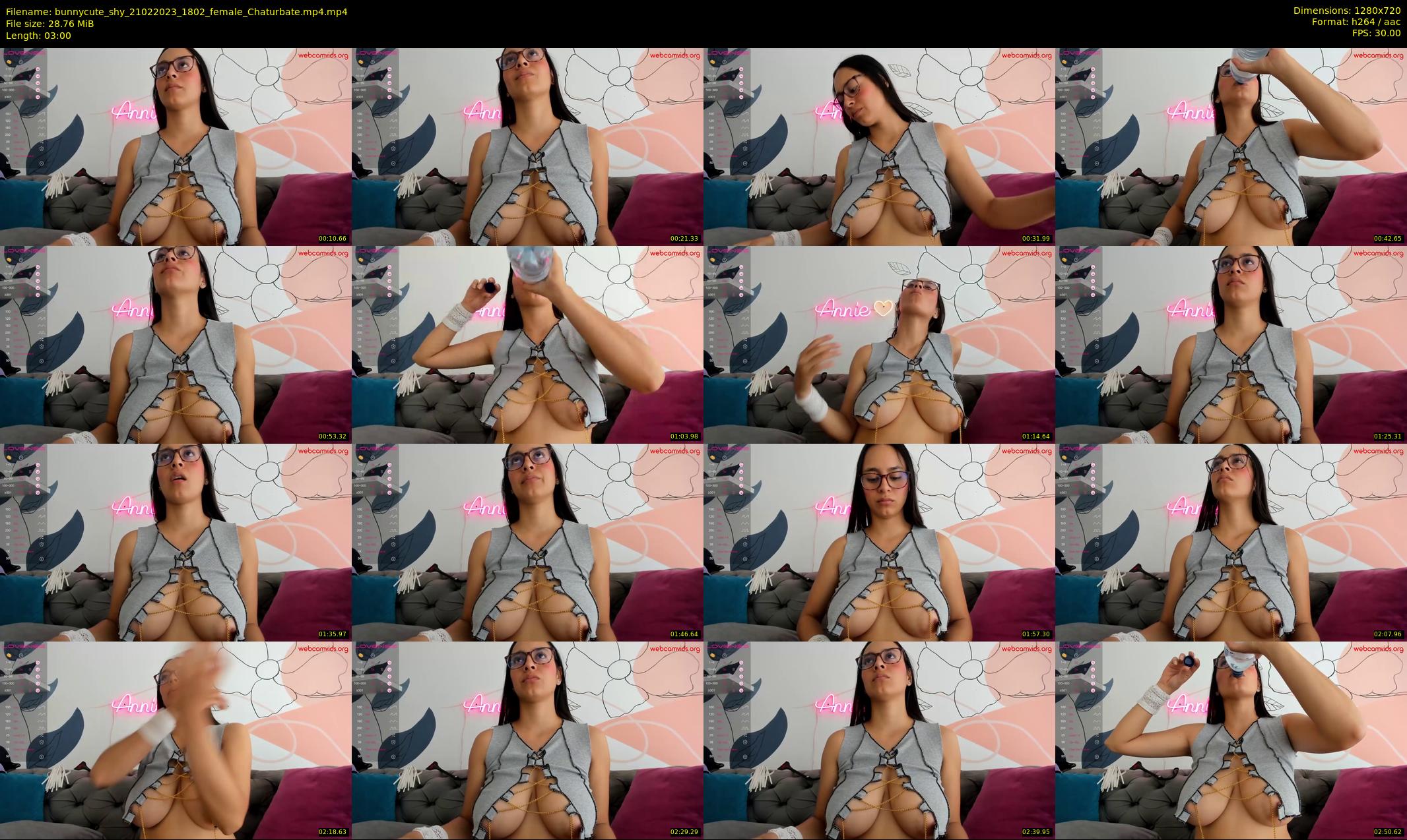 bunnycute_shy — 3 minute Chaturbate female cam show recording, 720p, Feb 21, 2023