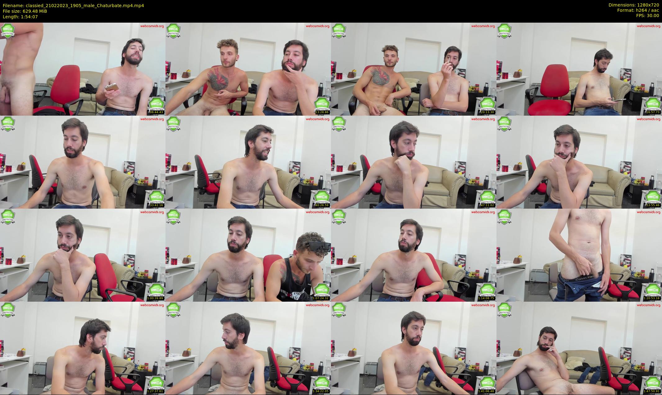 classied — 115 minute Chaturbate male cam show recording, 720p, Feb 21, 2023