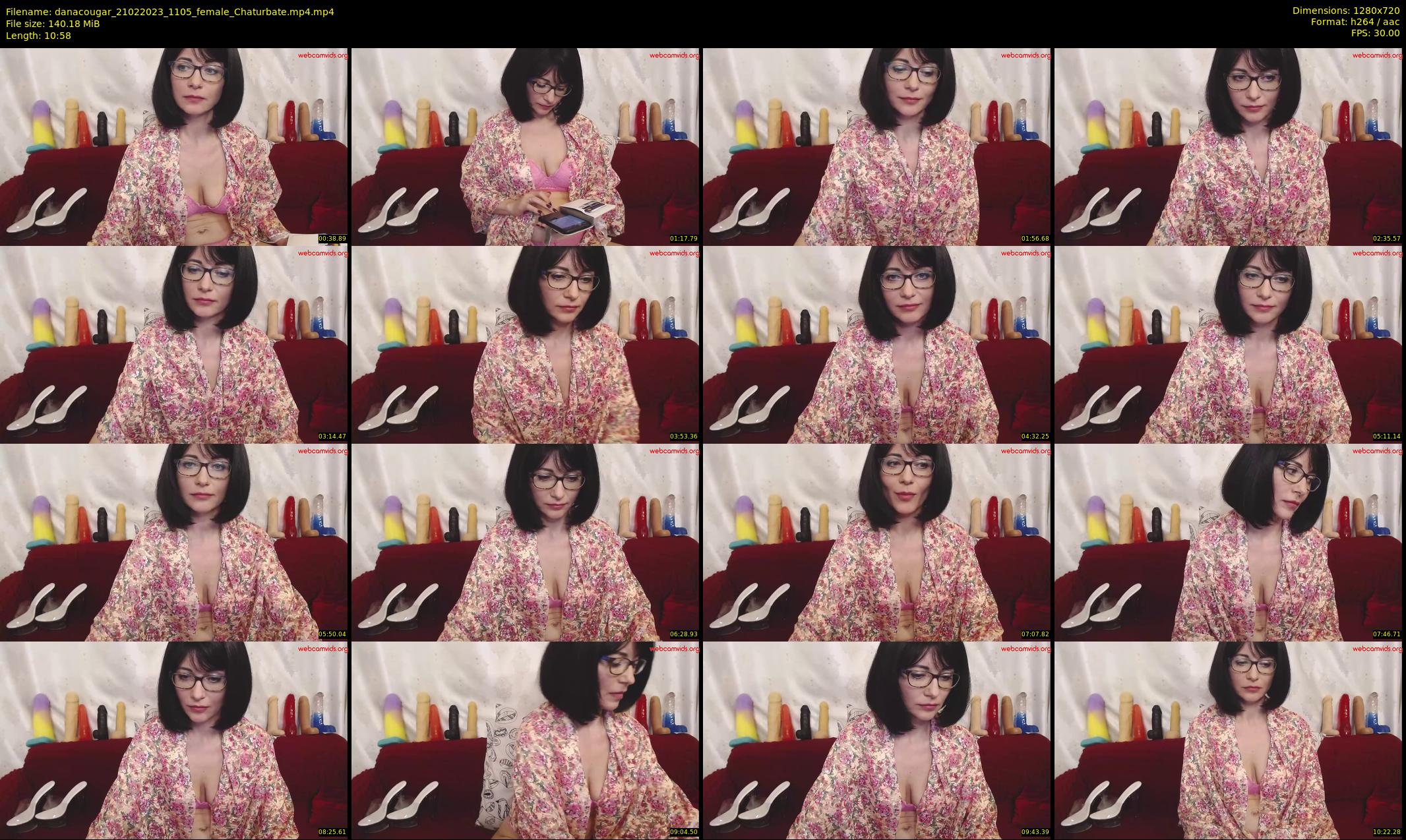 danacougar — 11 minute Chaturbate female cam show recording, 720p, Feb 21, 2023