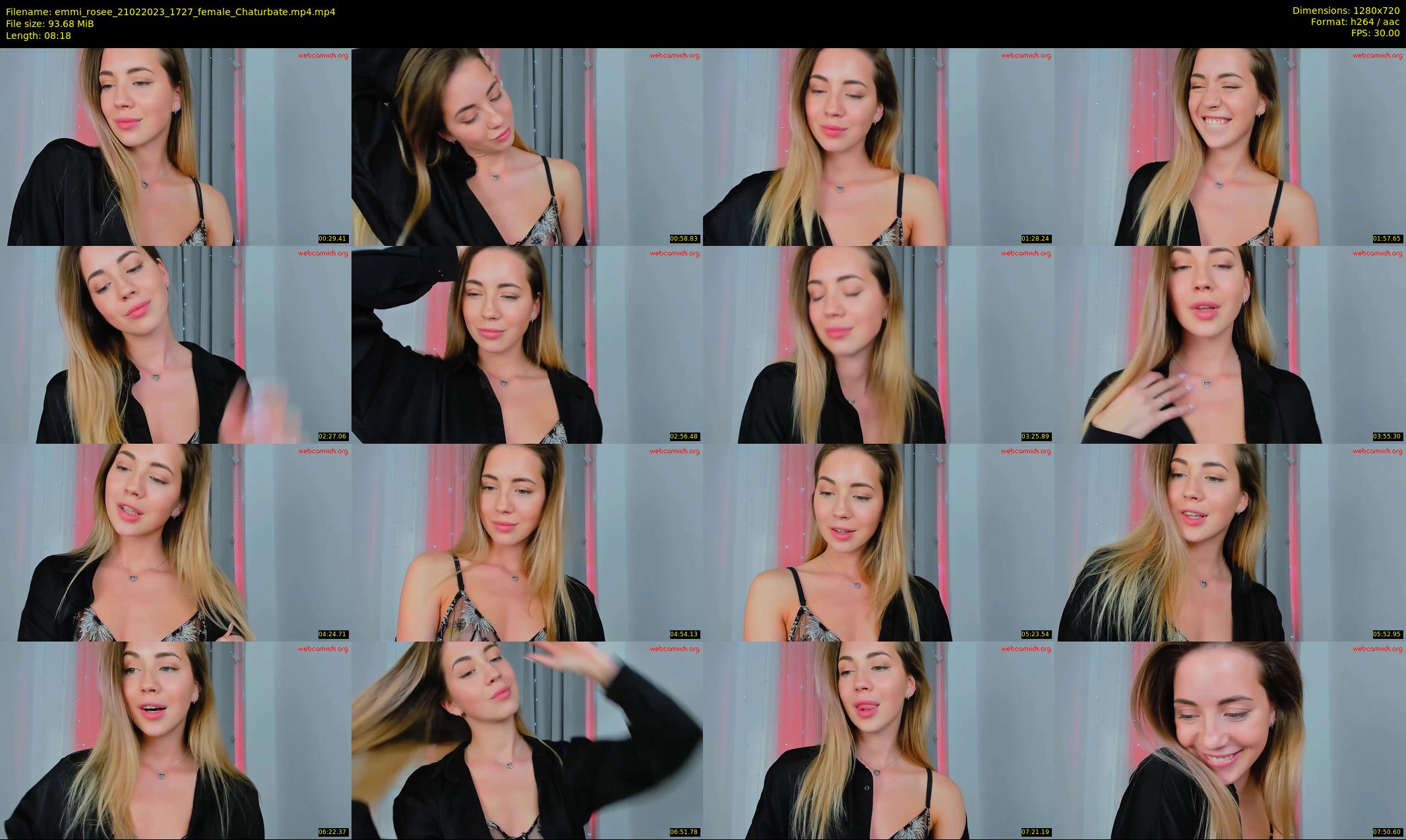 emmi_rosee — 9 minute Chaturbate female cam show recording, 720p, Feb 21, 2023