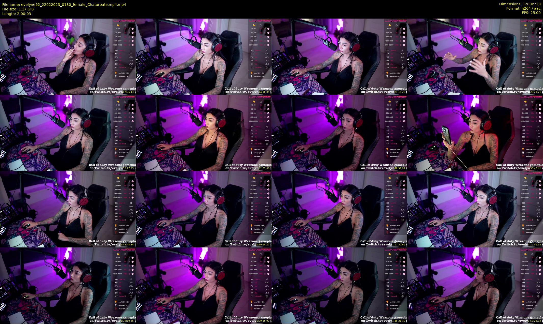 evelyne92 — 121 minute Chaturbate female cam show recording, 720p, Feb 22, 2023
