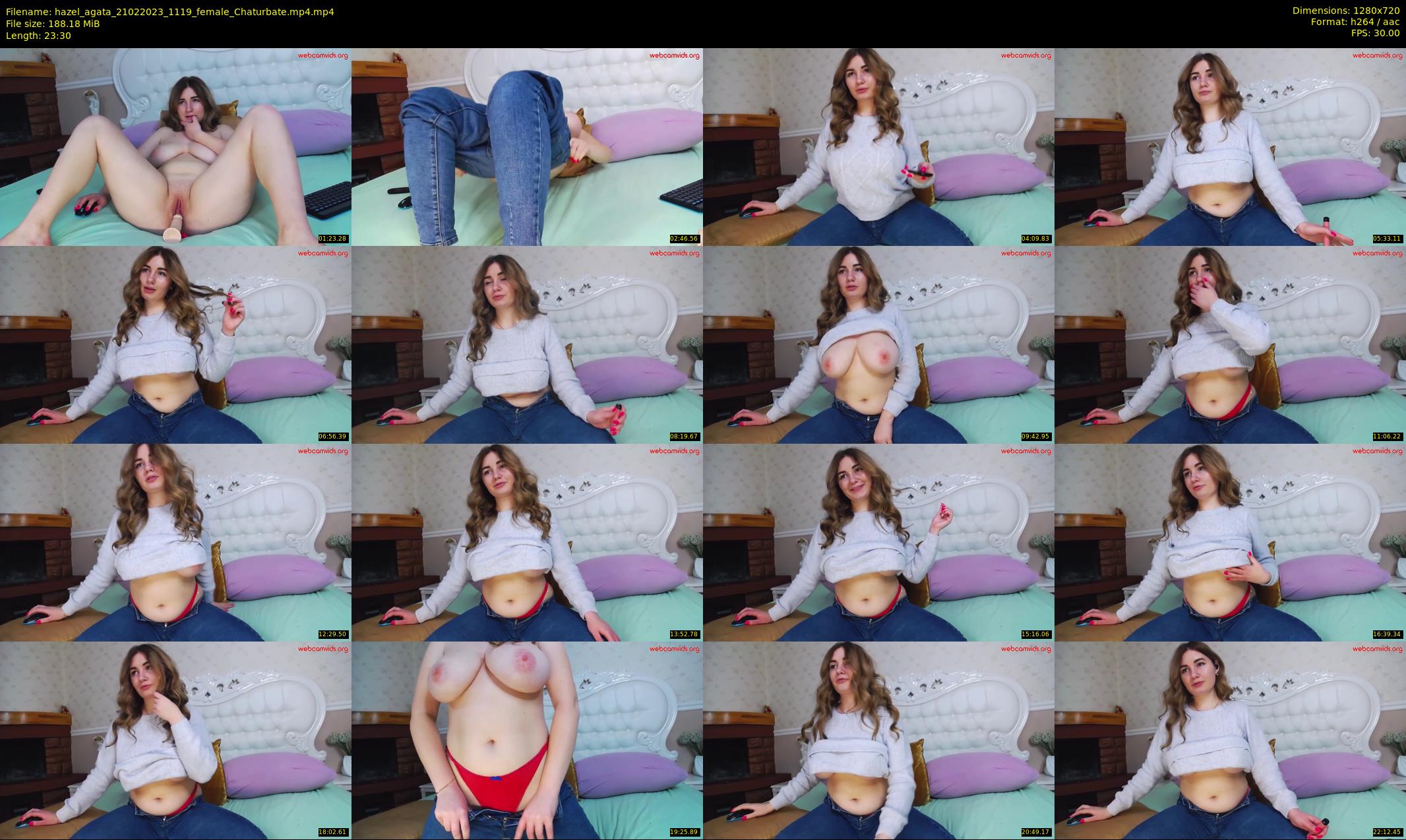 hazel_agata — 24 minute Chaturbate female cam show recording, 720p, Feb 21, 2023