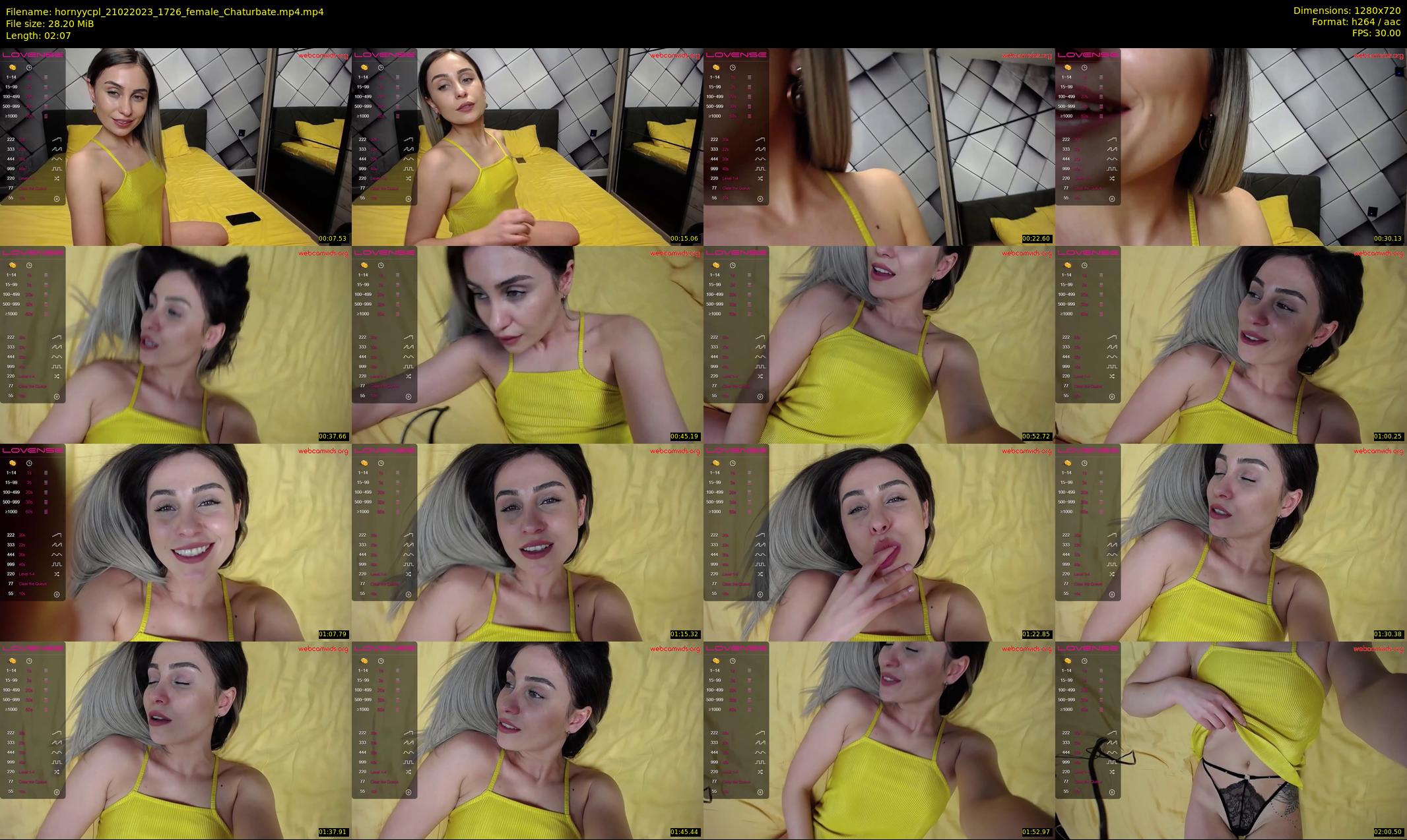 hornyycpl — 3 minute Chaturbate couple cam show recording, 720p, Feb 21, 2023
