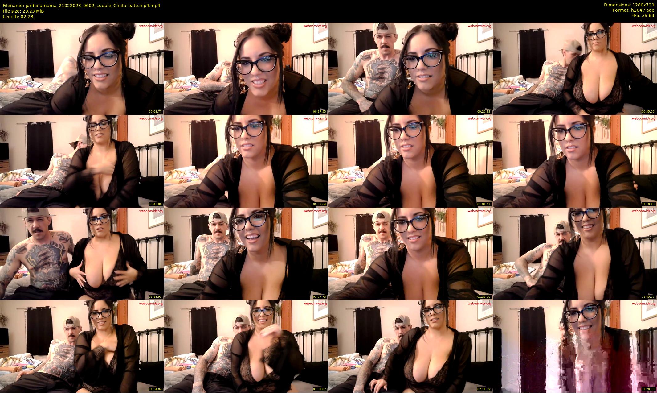 jordanamama — 3 minute Chaturbate couple cam show recording, 720p, Feb 21, 2023