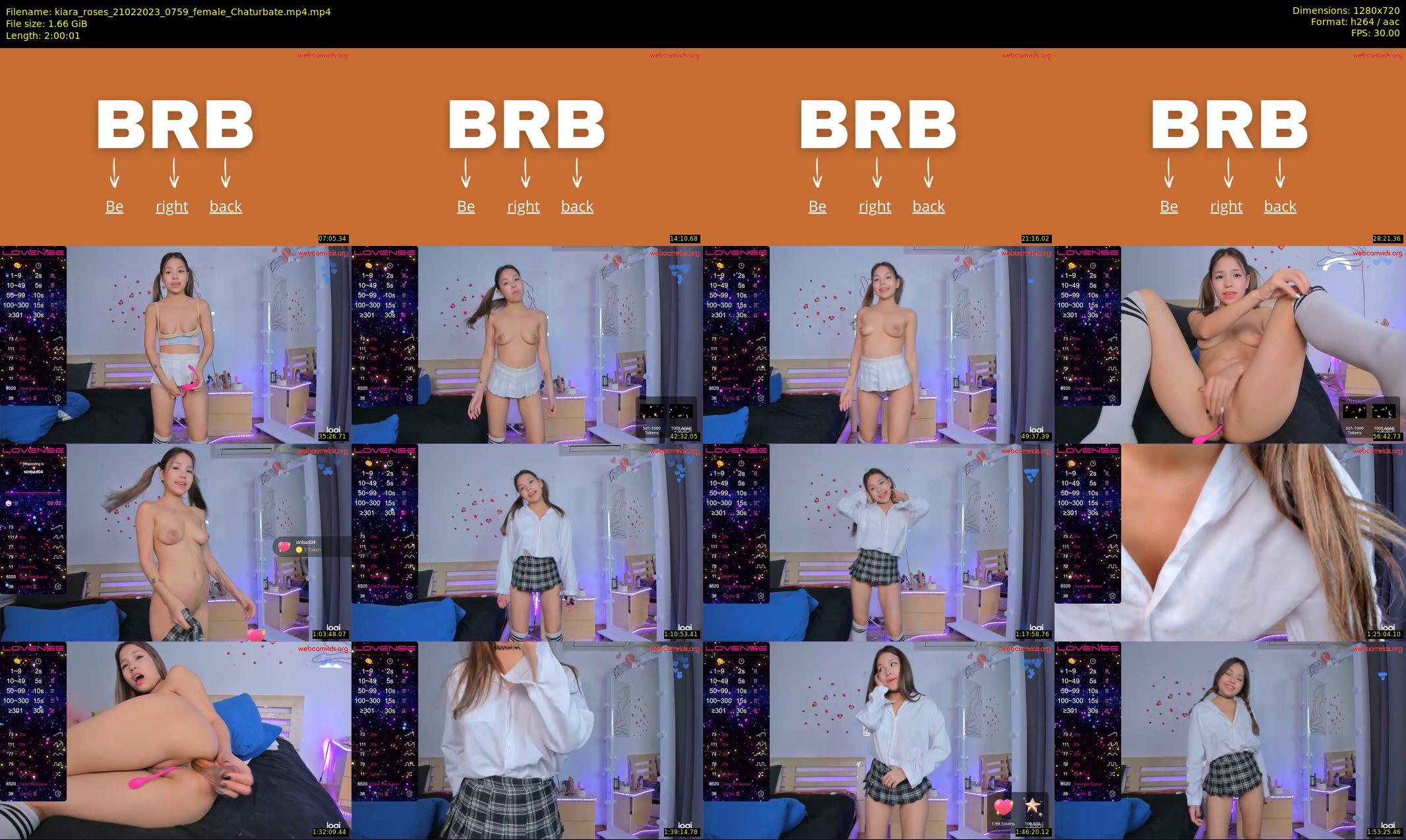 kiara_roses — 121 minute Chaturbate female cam show recording, 720p, Feb 21, 2023