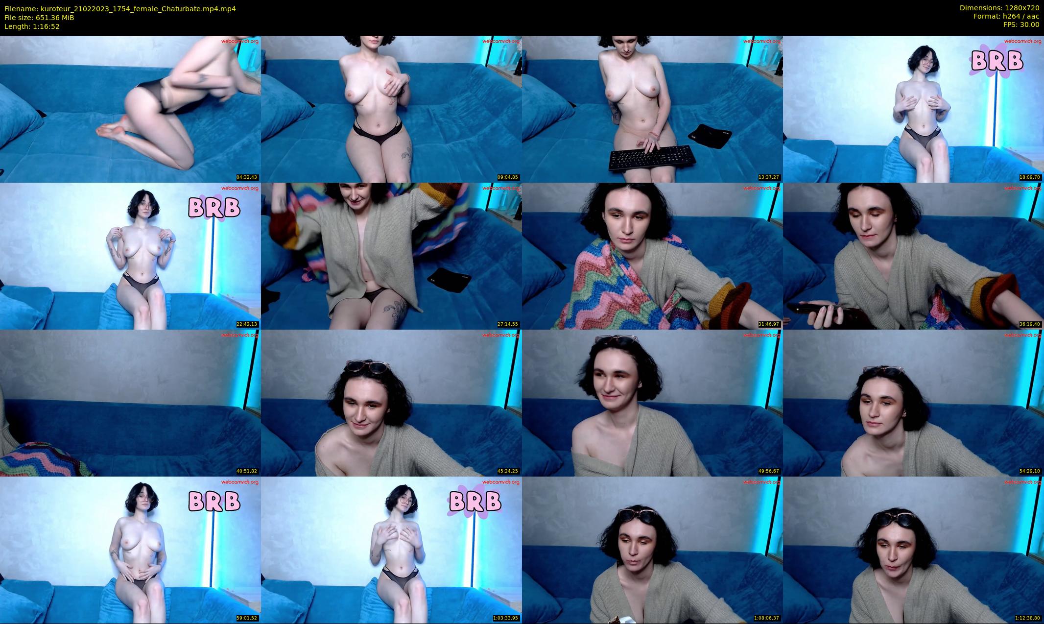kuroteur — 77 minute Chaturbate couple cam show recording, 720p, Feb 21, 2023