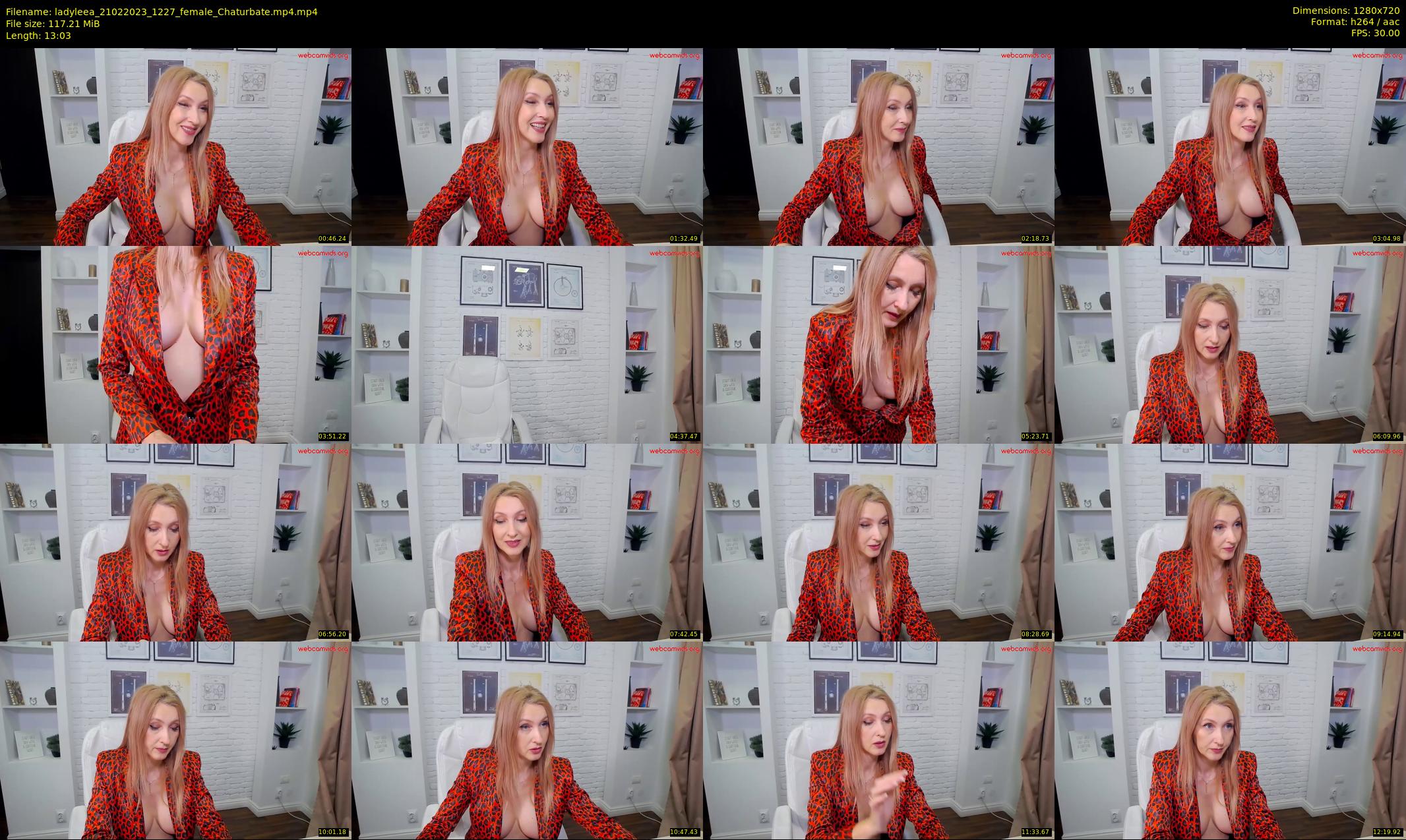 ladyleea — 14 minute Chaturbate female cam show recording, 720p, Feb 21, 2023