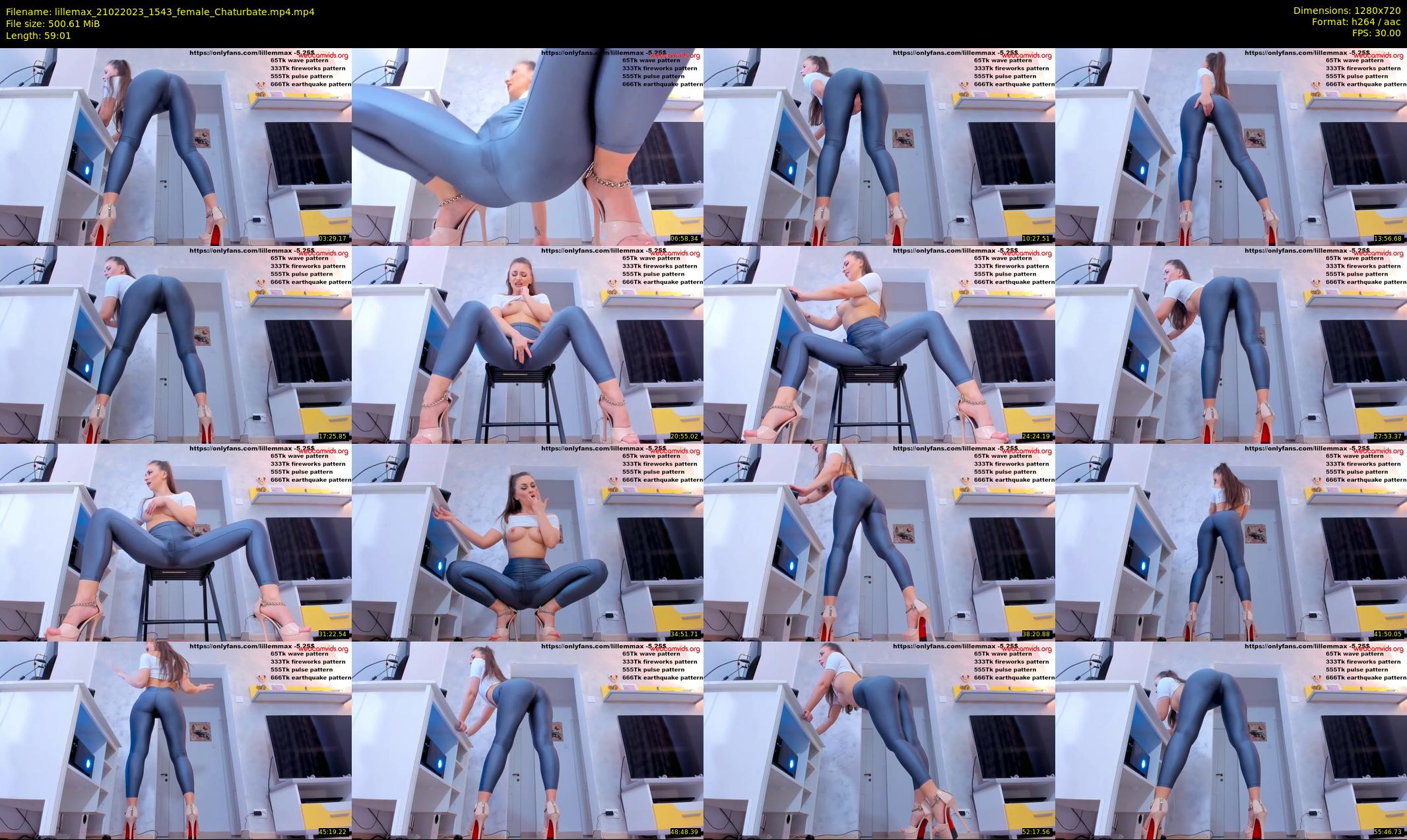 lillemax — 60 minute Chaturbate female cam show recording, 720p, Feb 21, 2023