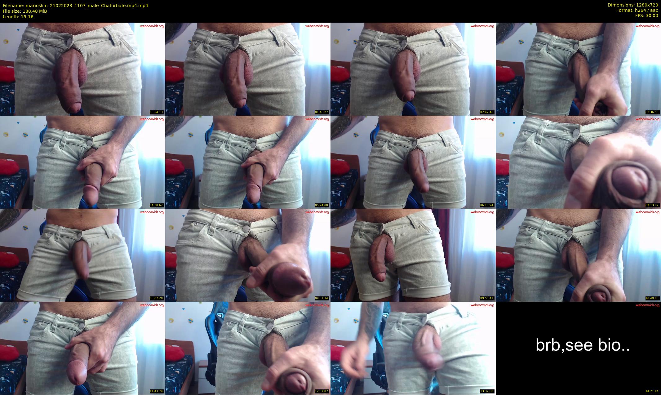 marioslim — 16 minute Chaturbate male cam show recording, 720p, Feb 21, 2023