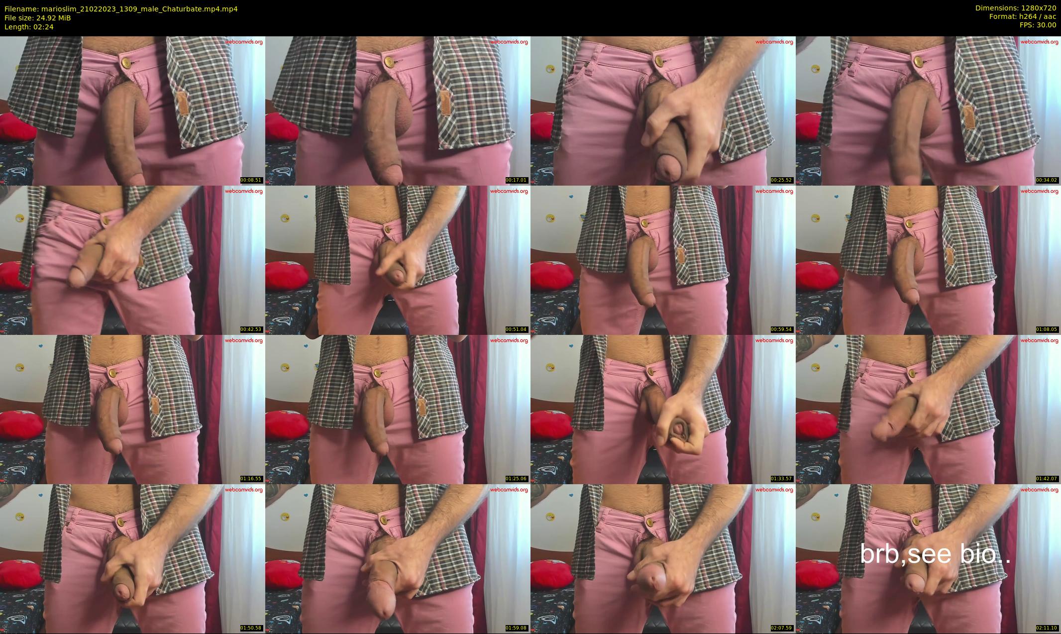 marioslim — 3 minute Chaturbate male cam show recording, 720p, Feb 21, 2023