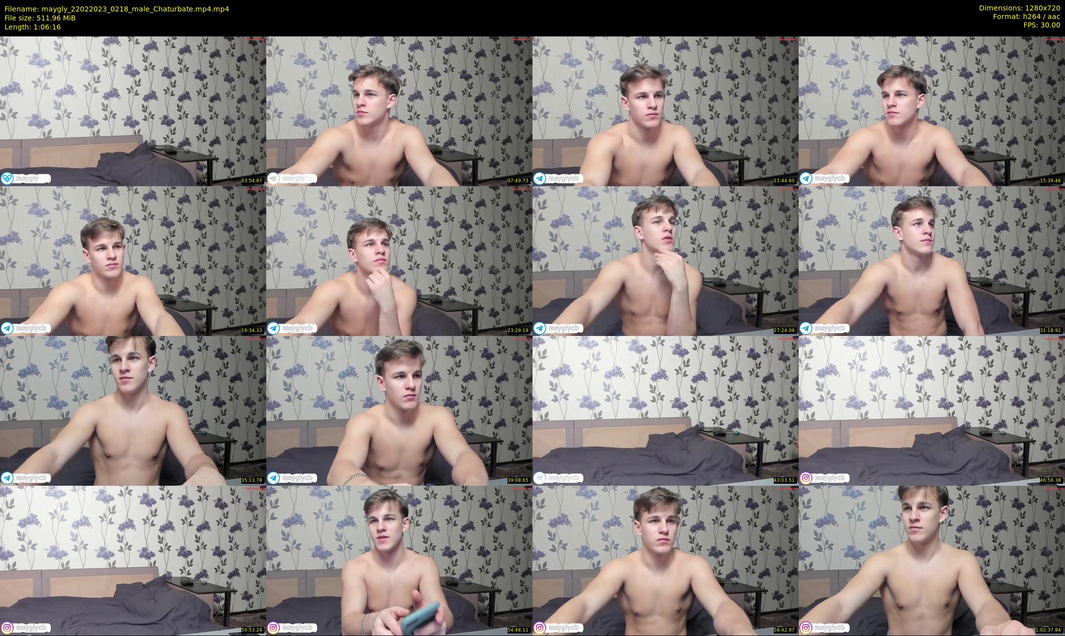 maygly — 67 minute Chaturbate male cam show recording, 720p, Feb 22, 2023