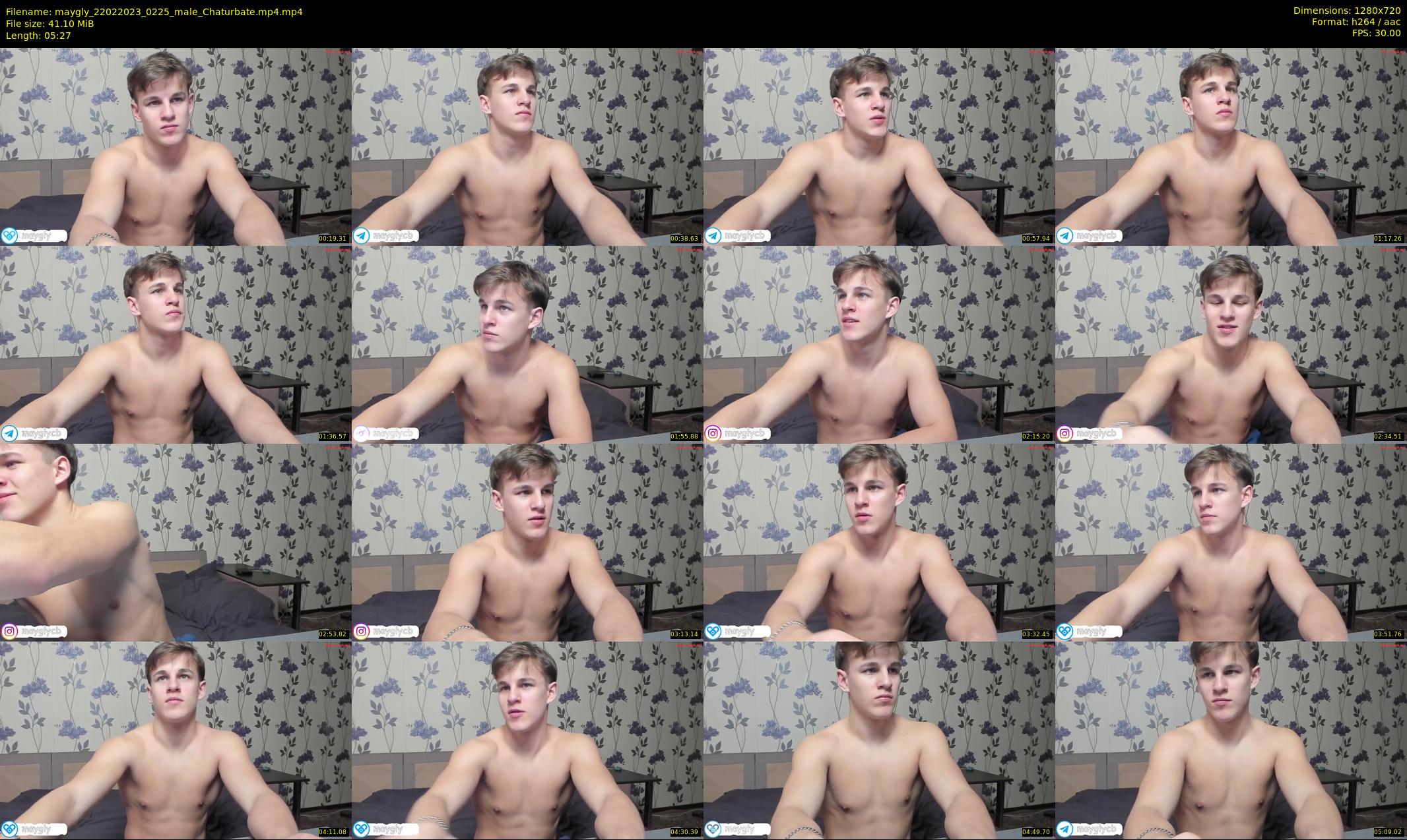maygly — 6 minute Chaturbate male cam show recording, 720p, Feb 22, 2023