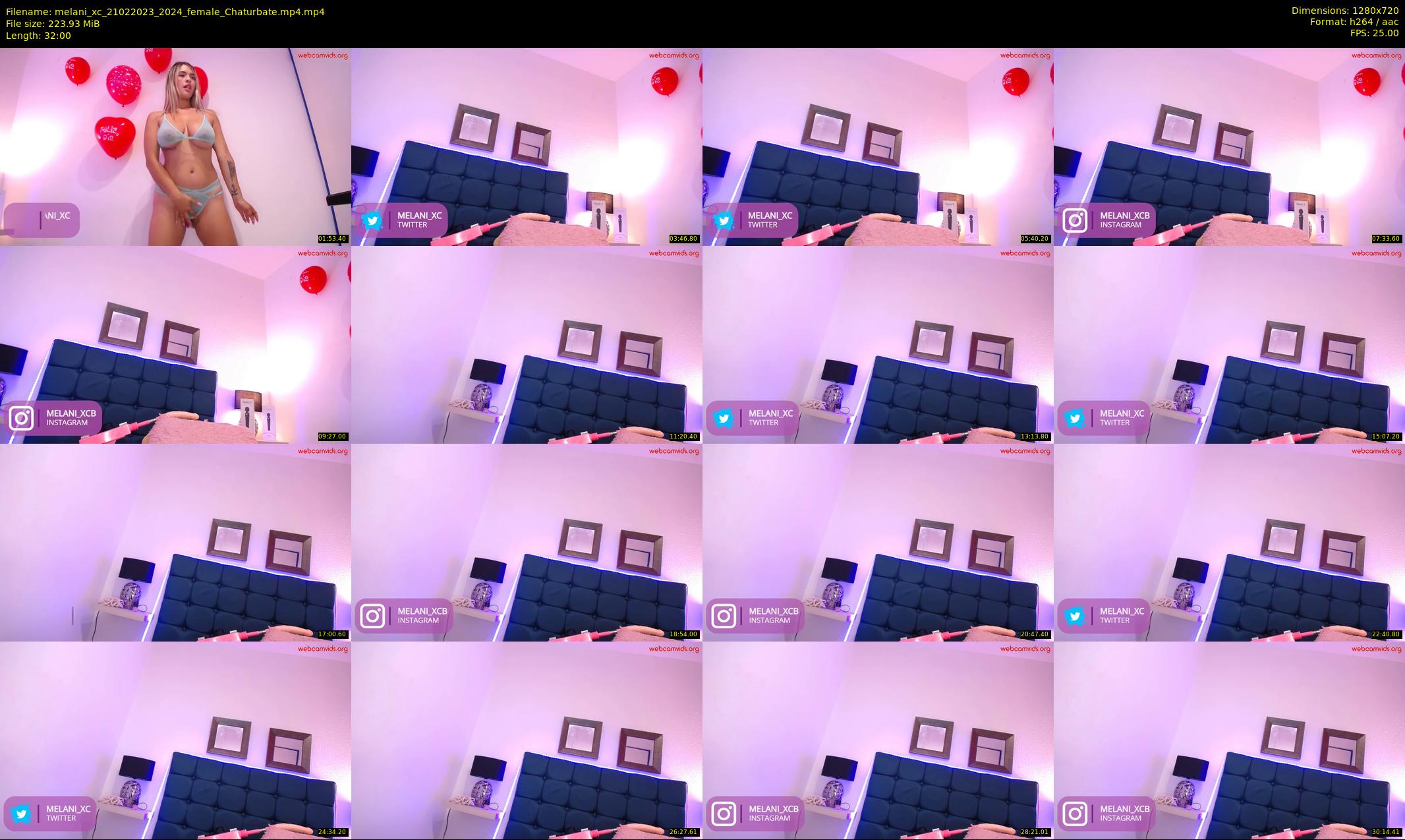 melani_xc — 32 minute Chaturbate female cam show recording, 720p, Feb 21, 2023
