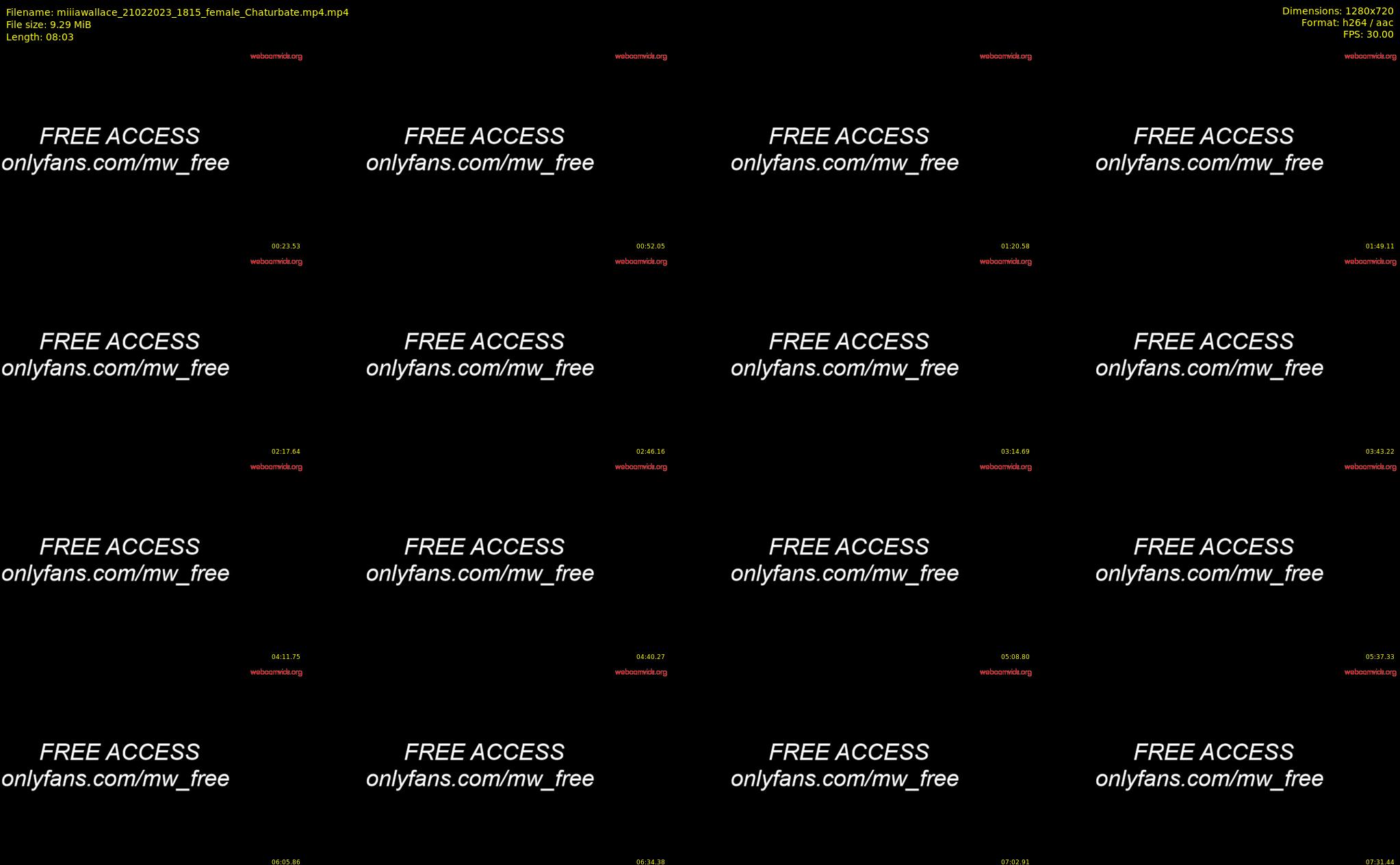 miiiawallace — 9 minute Chaturbate female cam show recording, 720p, Feb 21, 2023