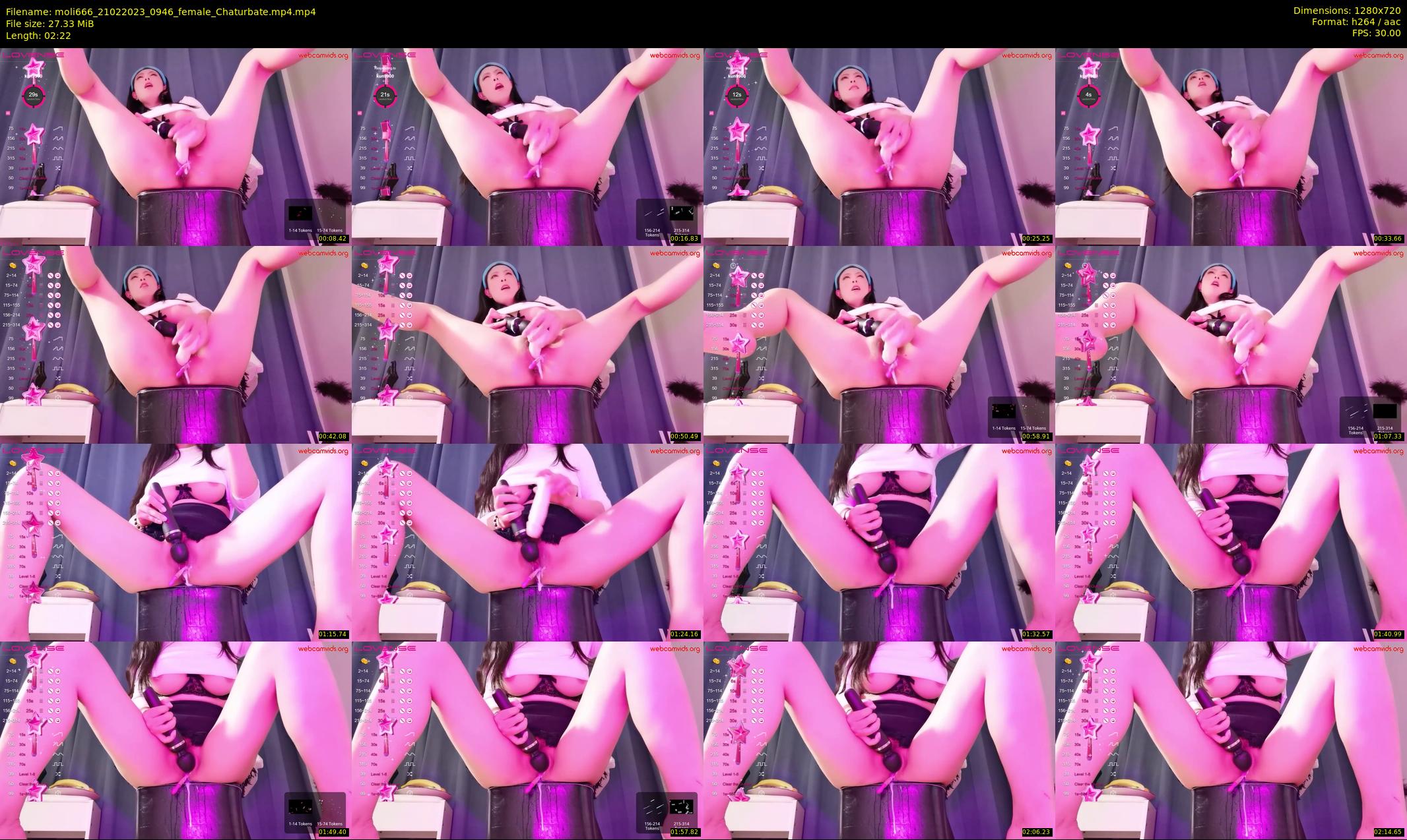 moli666 — 3 minute Chaturbate female cam show recording, 720p, Feb 21, 2023