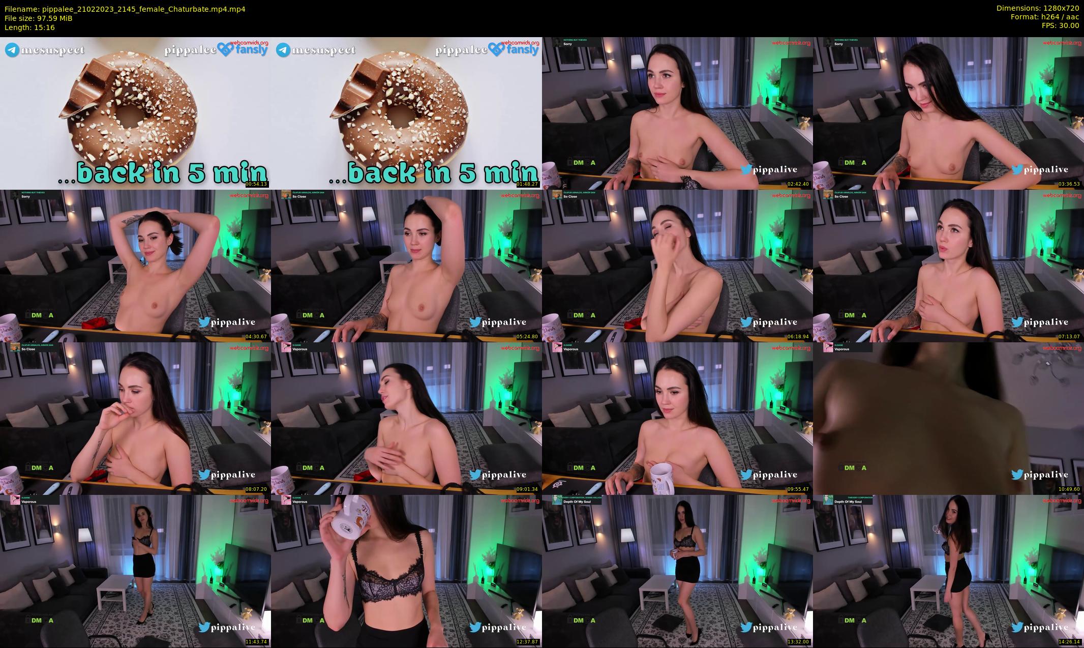 pippalee — 16 minute Chaturbate female cam show recording, 720p, Feb 21, 2023