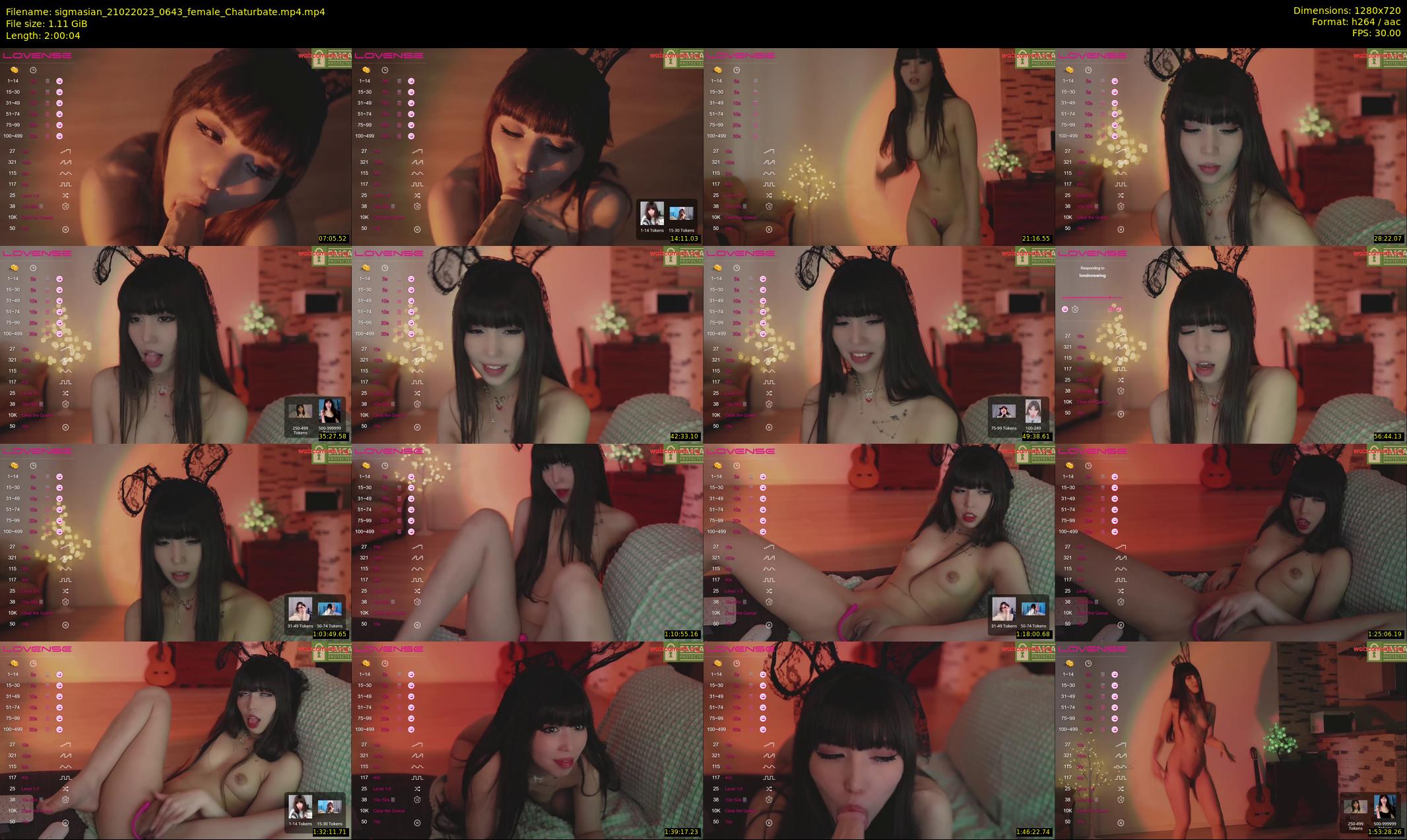 sigmasian — 121 minute Chaturbate female cam show recording, 720p, Feb 21, 2023