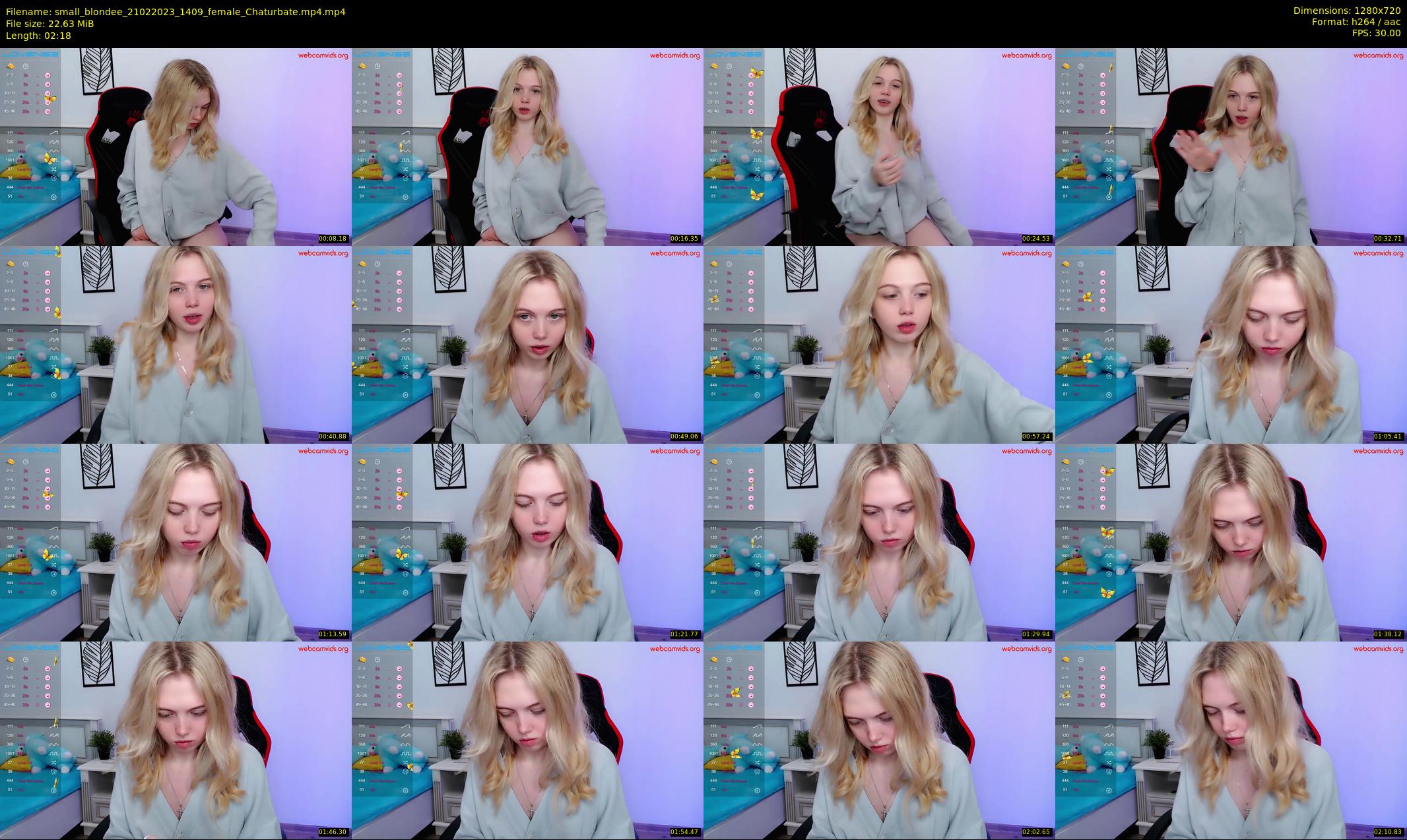 small_blondee — 3 minute Chaturbate female cam show recording, 720p, Feb 21, 2023