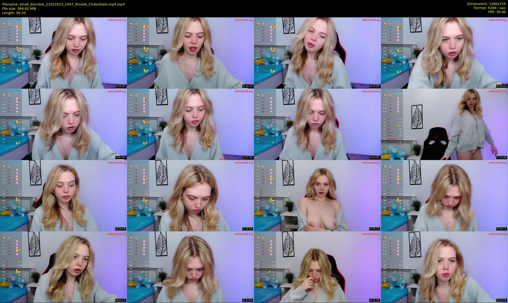 small_blondee — 37 minute Chaturbate female cam show recording, 720p, Feb 21, 2023