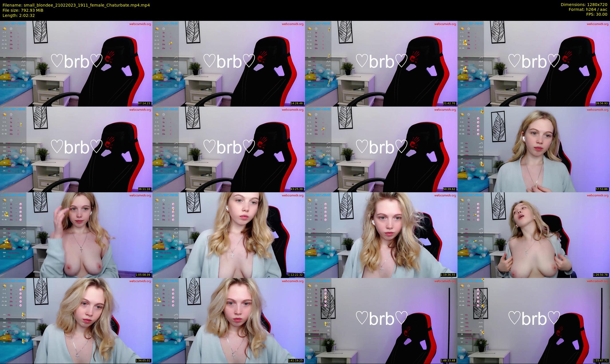 small_blondee — 123 minute Chaturbate female cam show recording, 720p, Feb 21, 2023