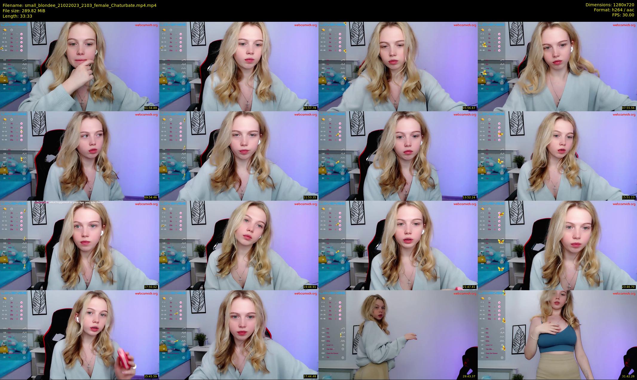 small_blondee — 34 minute Chaturbate female cam show recording, 720p, Feb 21, 2023