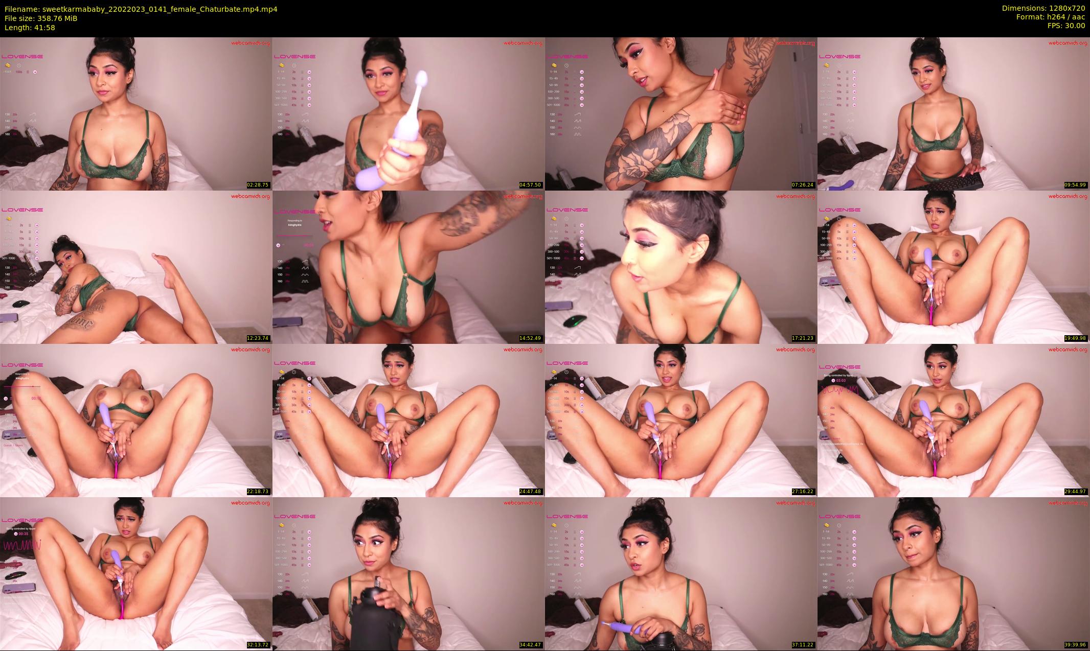 sweetkarmababy — 42 minute Chaturbate female cam show recording, 720p, Feb 22, 2023