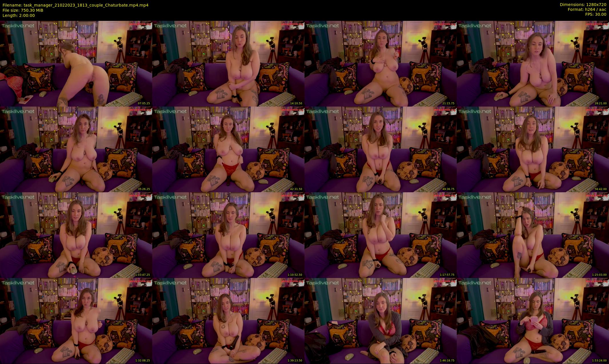 task_manager — 120 minute Chaturbate couple cam show recording, 720p, Feb 21, 2023