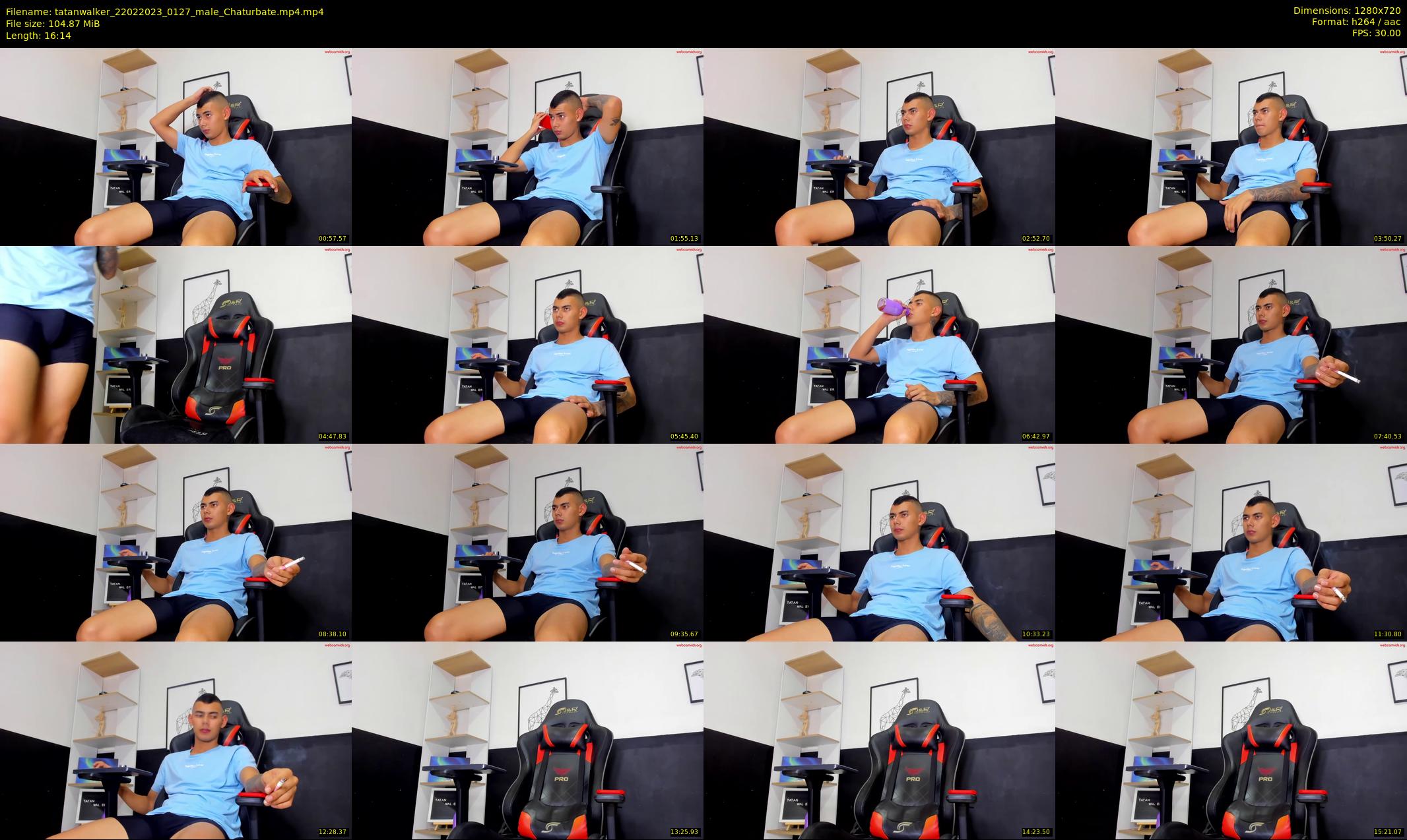 tatanwalker — 17 minute Chaturbate male cam show recording, 720p, Feb 22, 2023