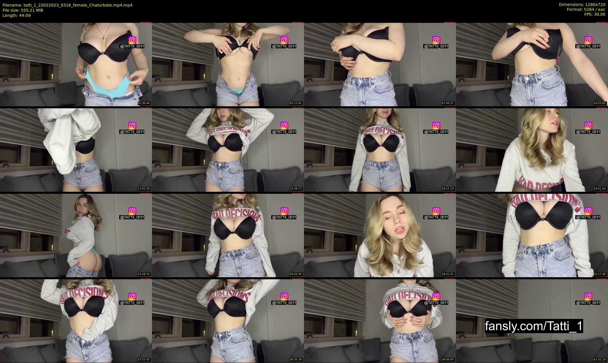 tatti_1 — 45 minute Chaturbate female cam show recording, 720p, Feb 22, 2023