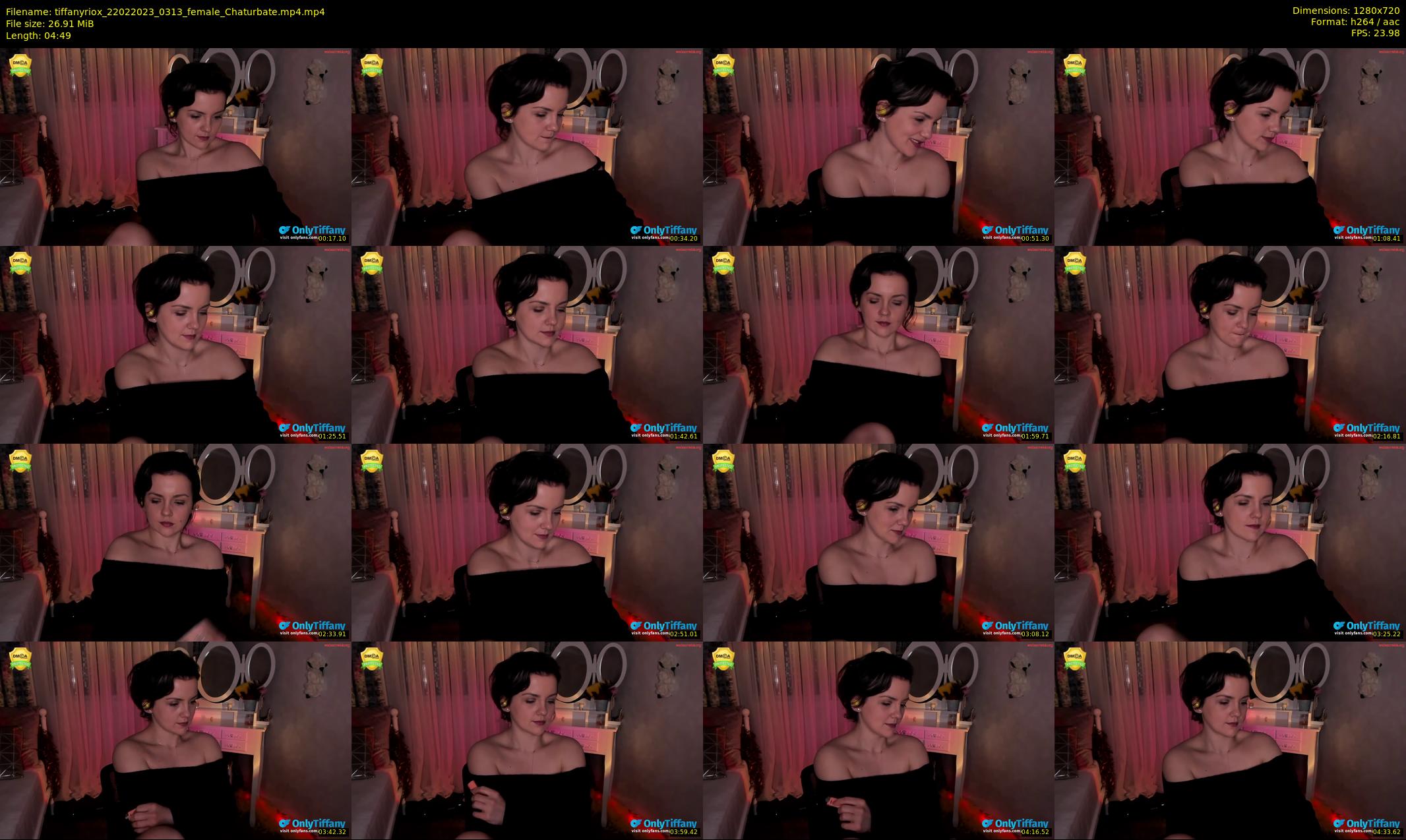 tiffanyriox — 5 minute Chaturbate female cam show recording, 720p, Feb 22, 2023