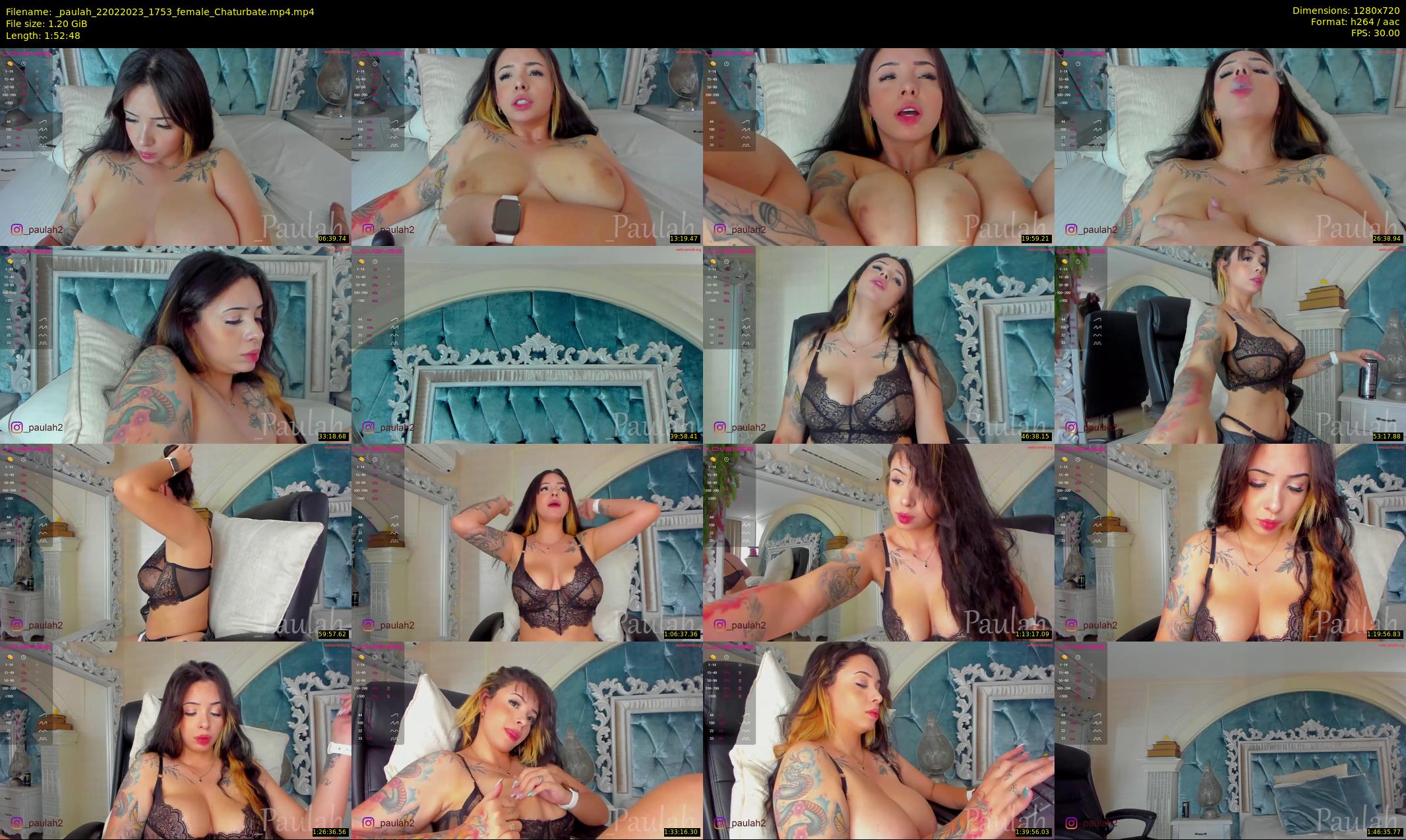 _paulah — 113 minute Chaturbate female cam show recording, 720p, Feb 22, 2023