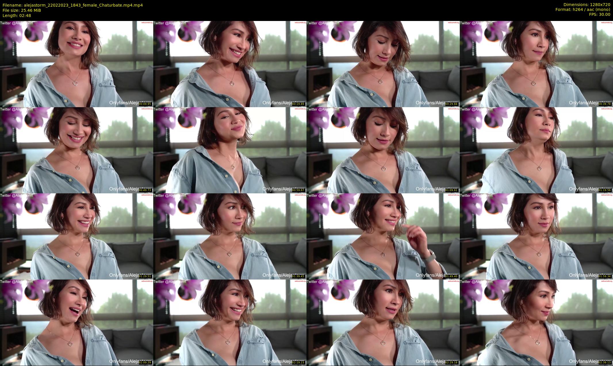 alejastorm — 3 minute Chaturbate female cam show recording, 720p, Feb 22, 2023