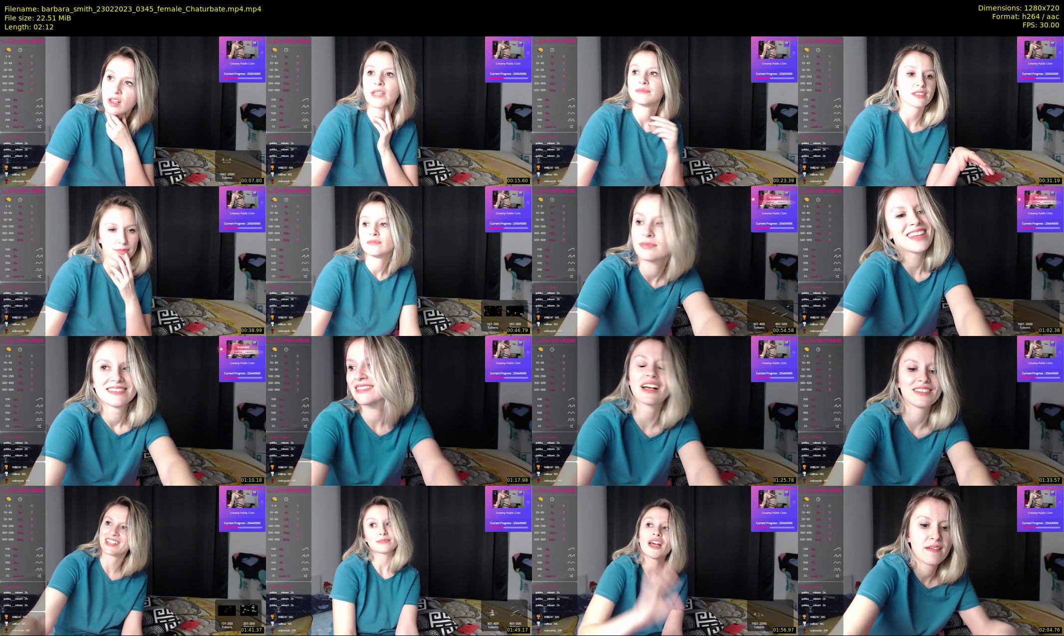 barbara_smith — 3 minute Chaturbate female cam show recording, 720p, Feb 23, 2023