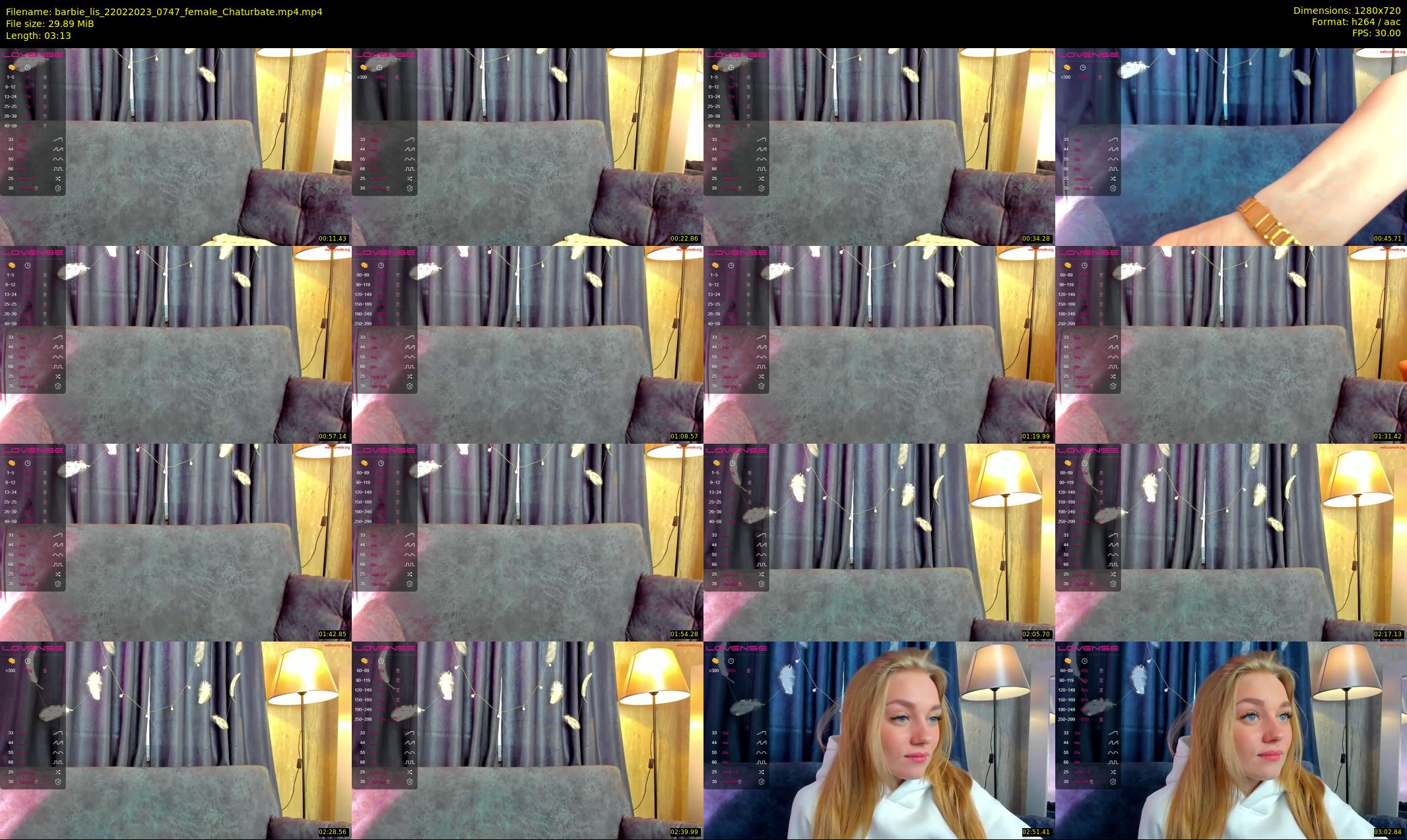barbie_lis — 4 minute Chaturbate female cam show recording, 720p, Feb 22, 2023