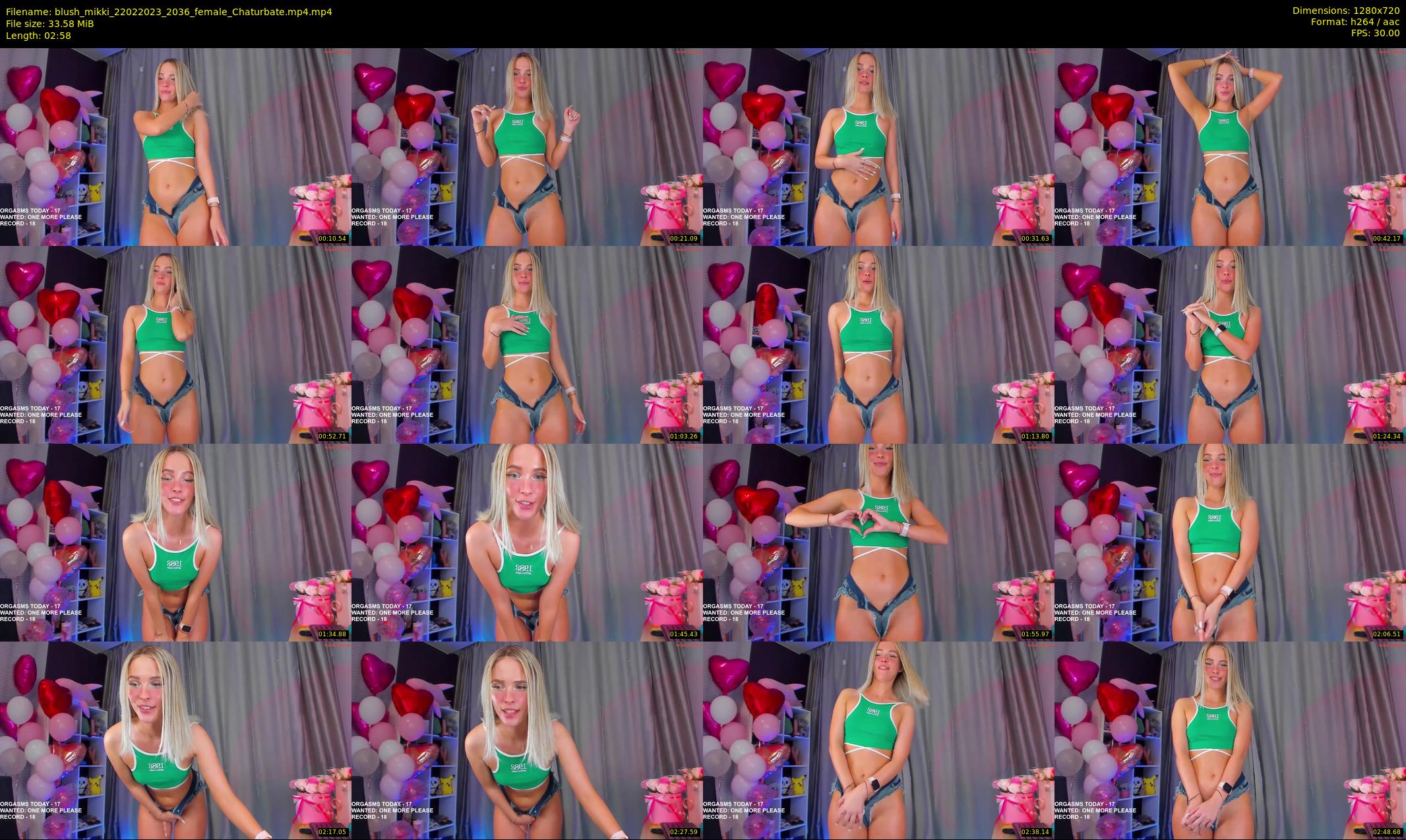 blush_mikki — 3 minute Chaturbate female cam show recording, 720p, Feb 22, 2023