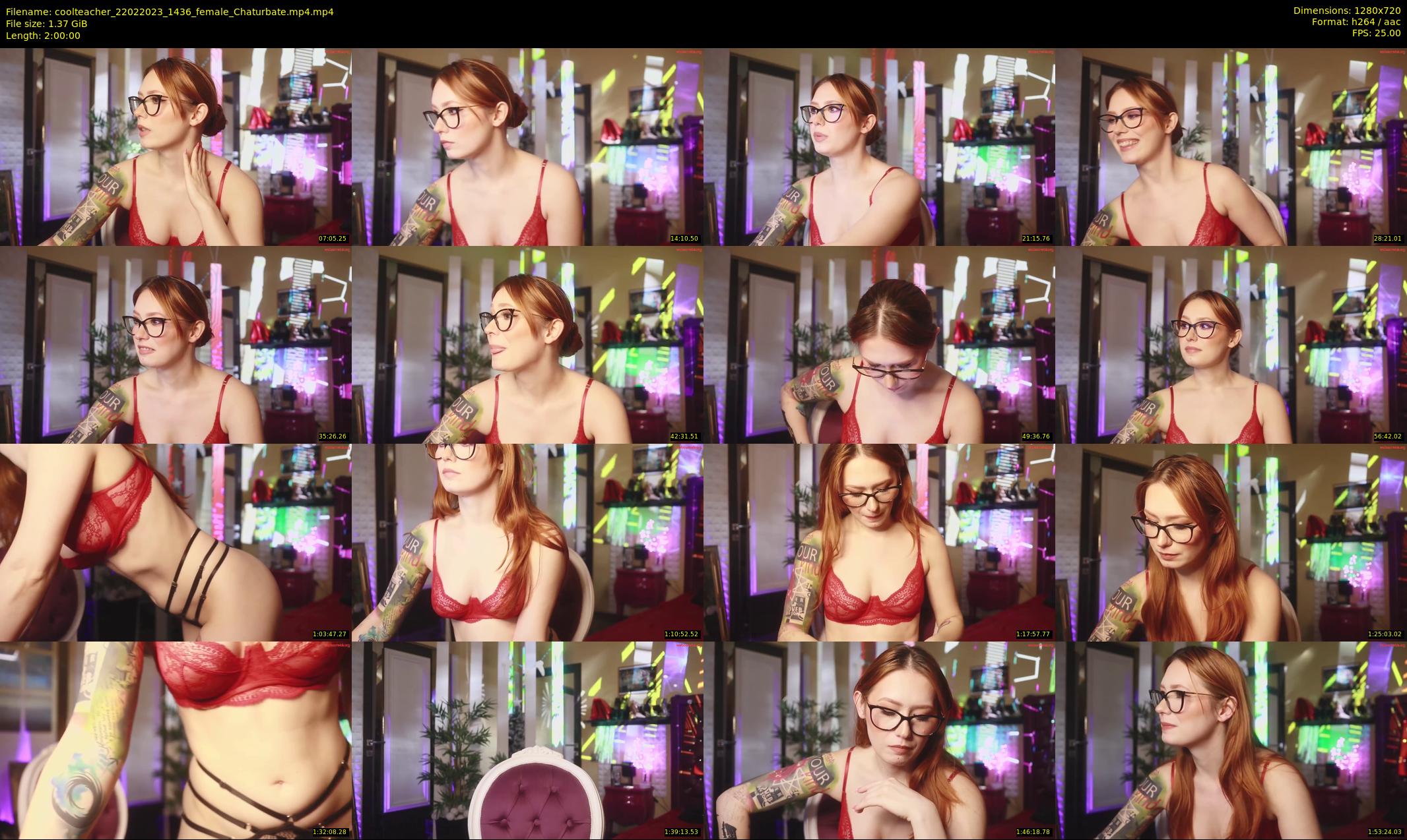 coolteacher — 120 minute Chaturbate female cam show recording, 720p, Feb 22, 2023
