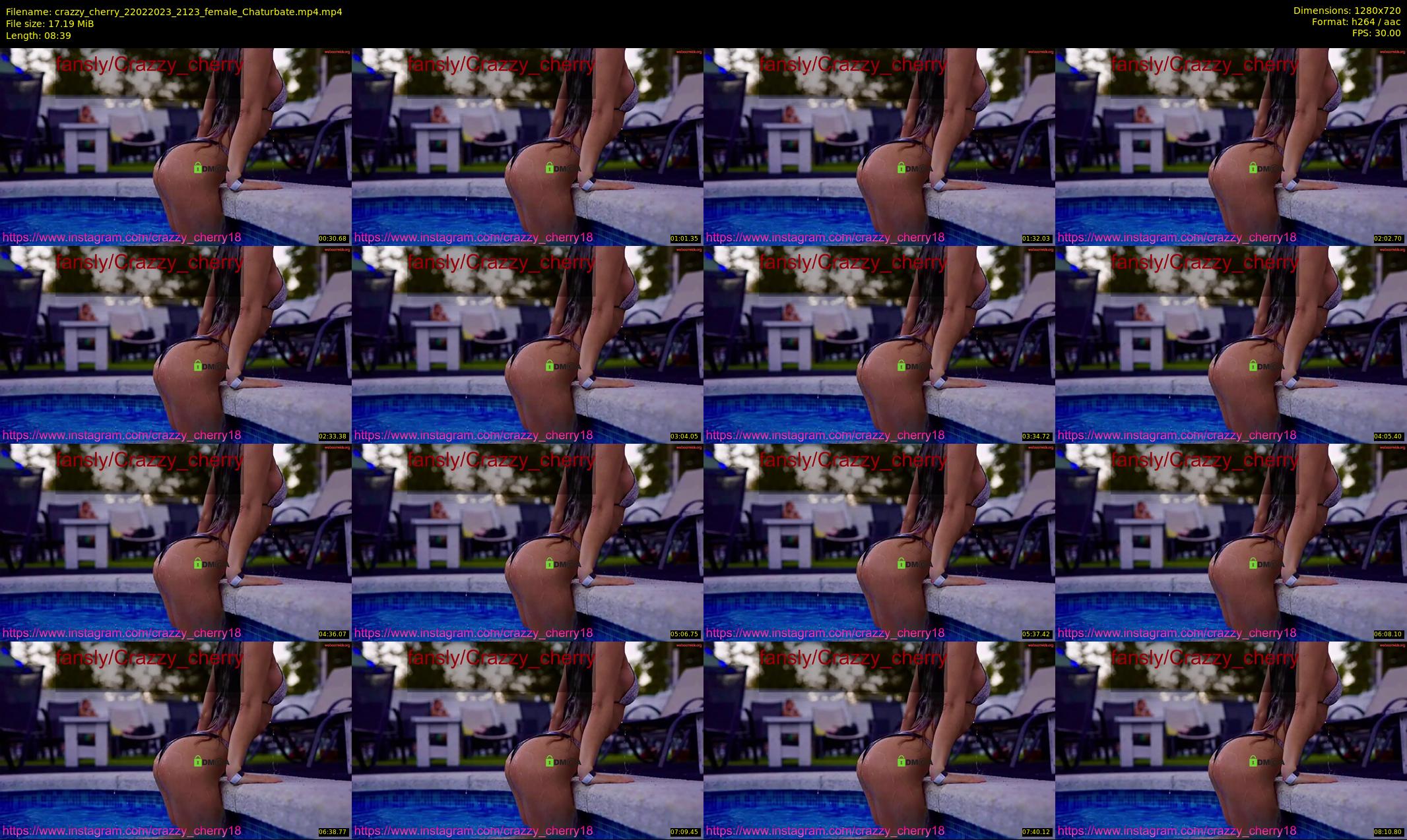 crazzy_cherry — 9 minute Chaturbate female cam show recording, 720p, Feb 22, 2023
