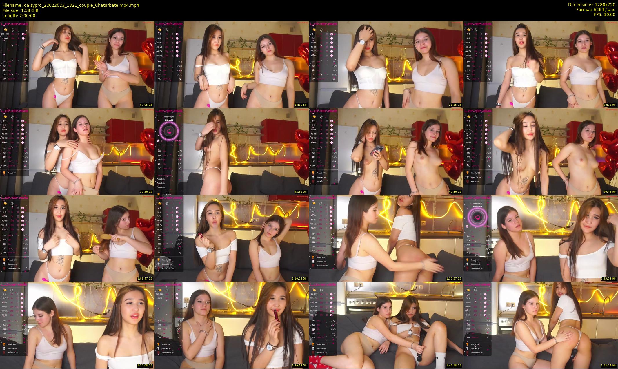daisypro — 120 minute Chaturbate couple cam show recording, 720p, Feb 22, 2023