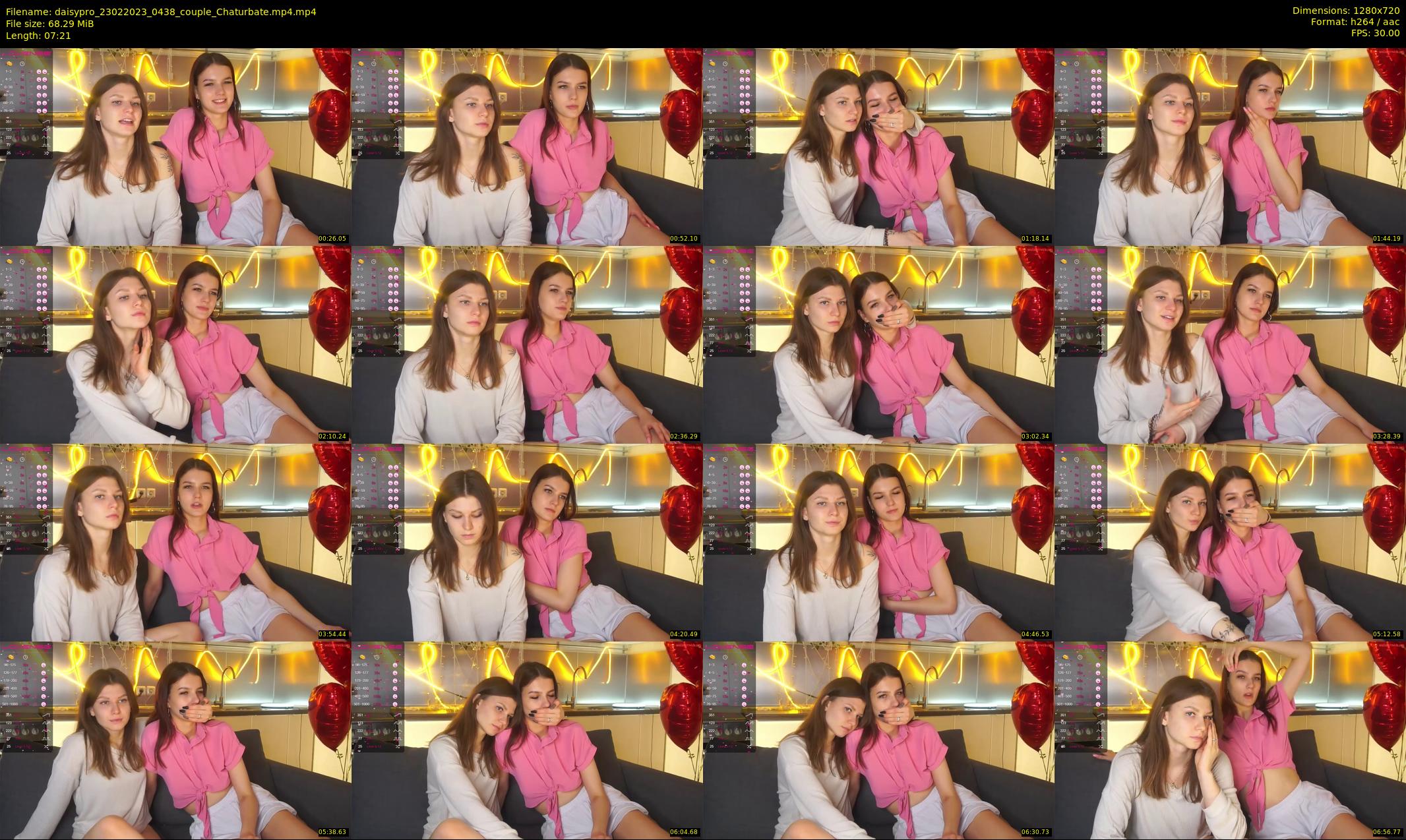 daisypro — 8 minute Chaturbate couple cam show recording, 720p, Feb 23, 2023
