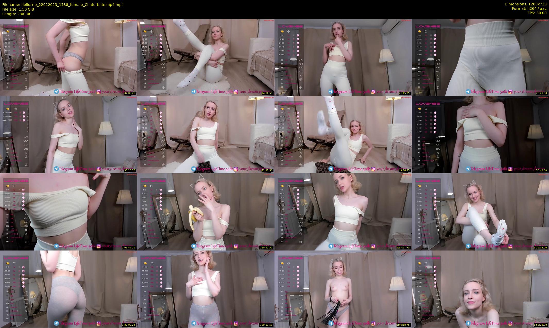 dollorrie — 120 minute Chaturbate couple cam show recording, 720p, Feb 22, 2023