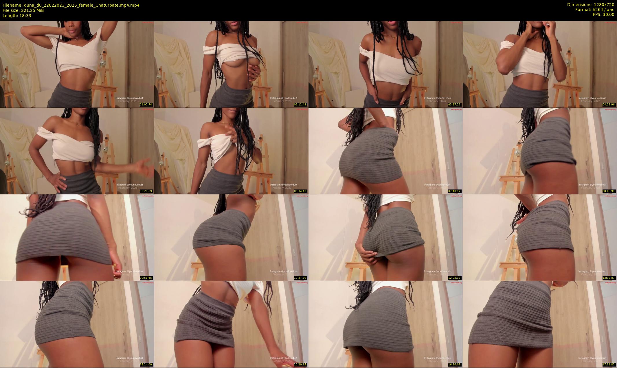 duna_du — 19 minute Chaturbate female cam show recording, 720p, Feb 22, 2023