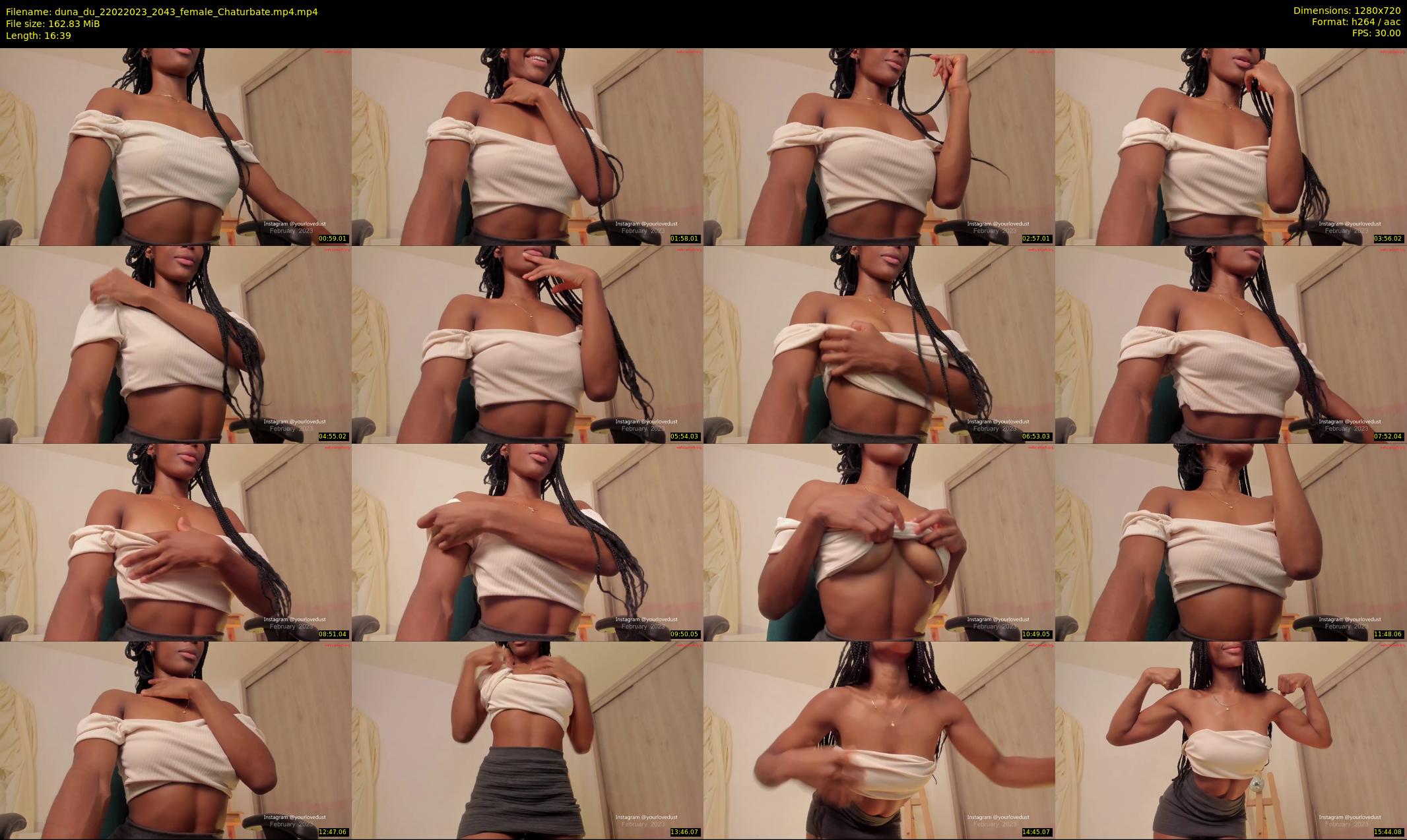 duna_du — 17 minute Chaturbate female cam show recording, 720p, Feb 22, 2023