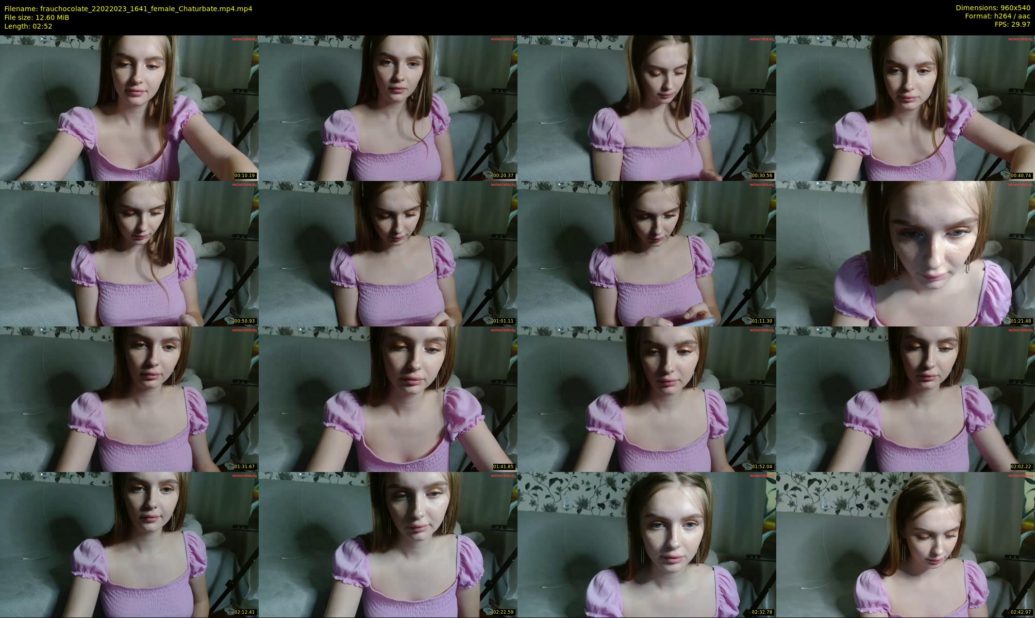 frauchocolate — 3 minute Chaturbate female cam show recording, 480p, Feb 22, 2023